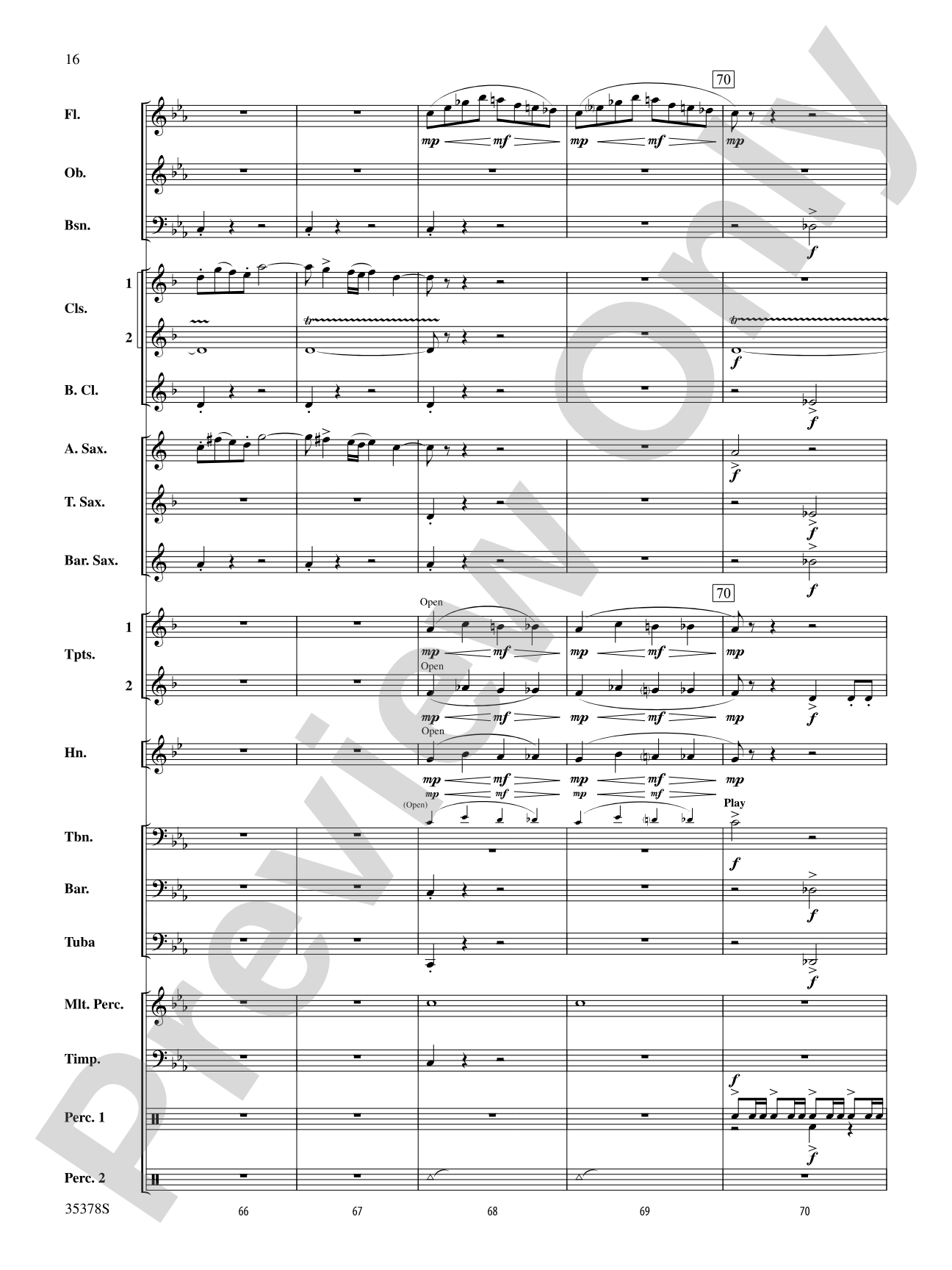 Trittico: Concert Band Conductor Score & Parts