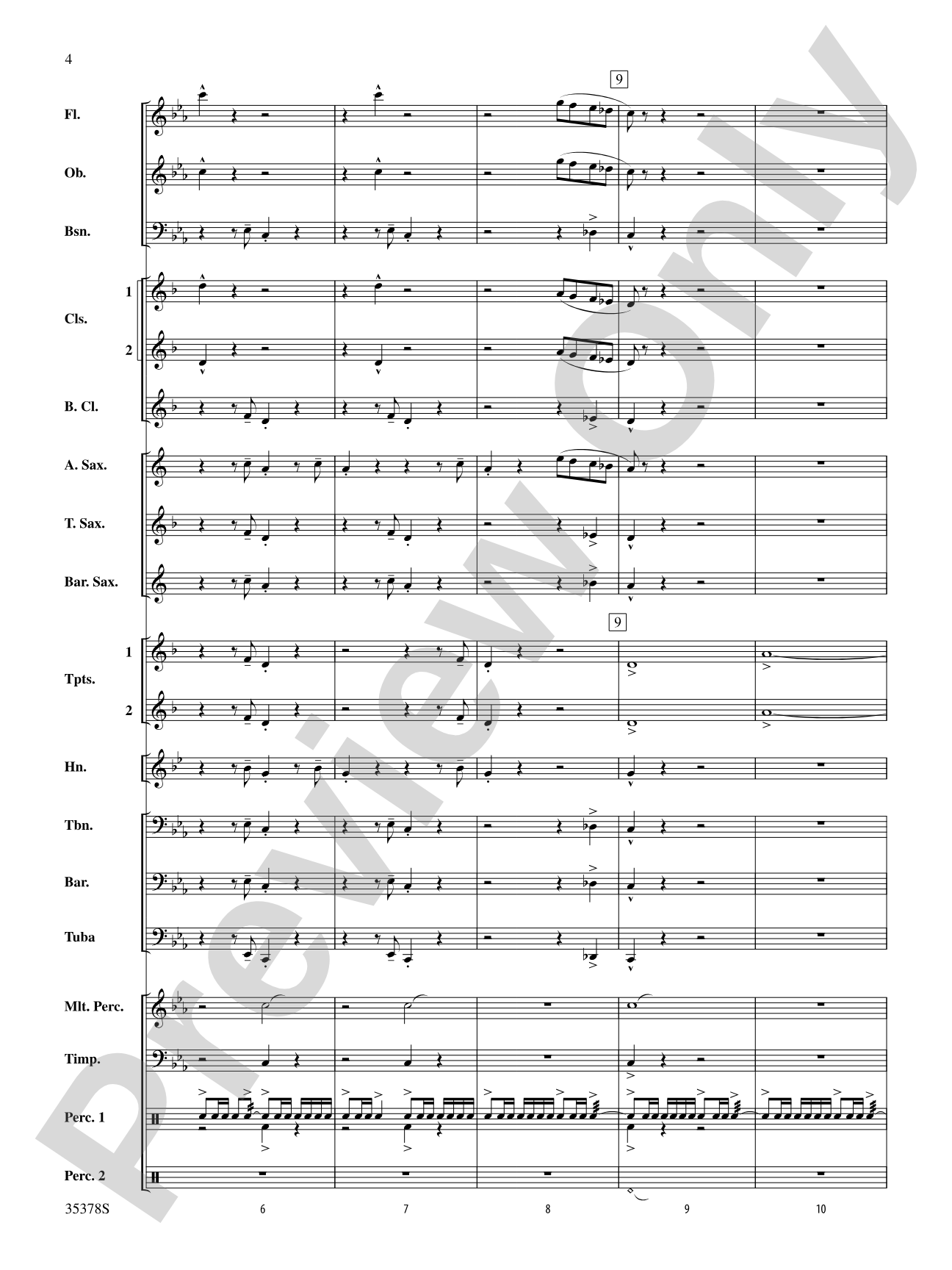 Trittico: Concert Band Conductor Score & Parts