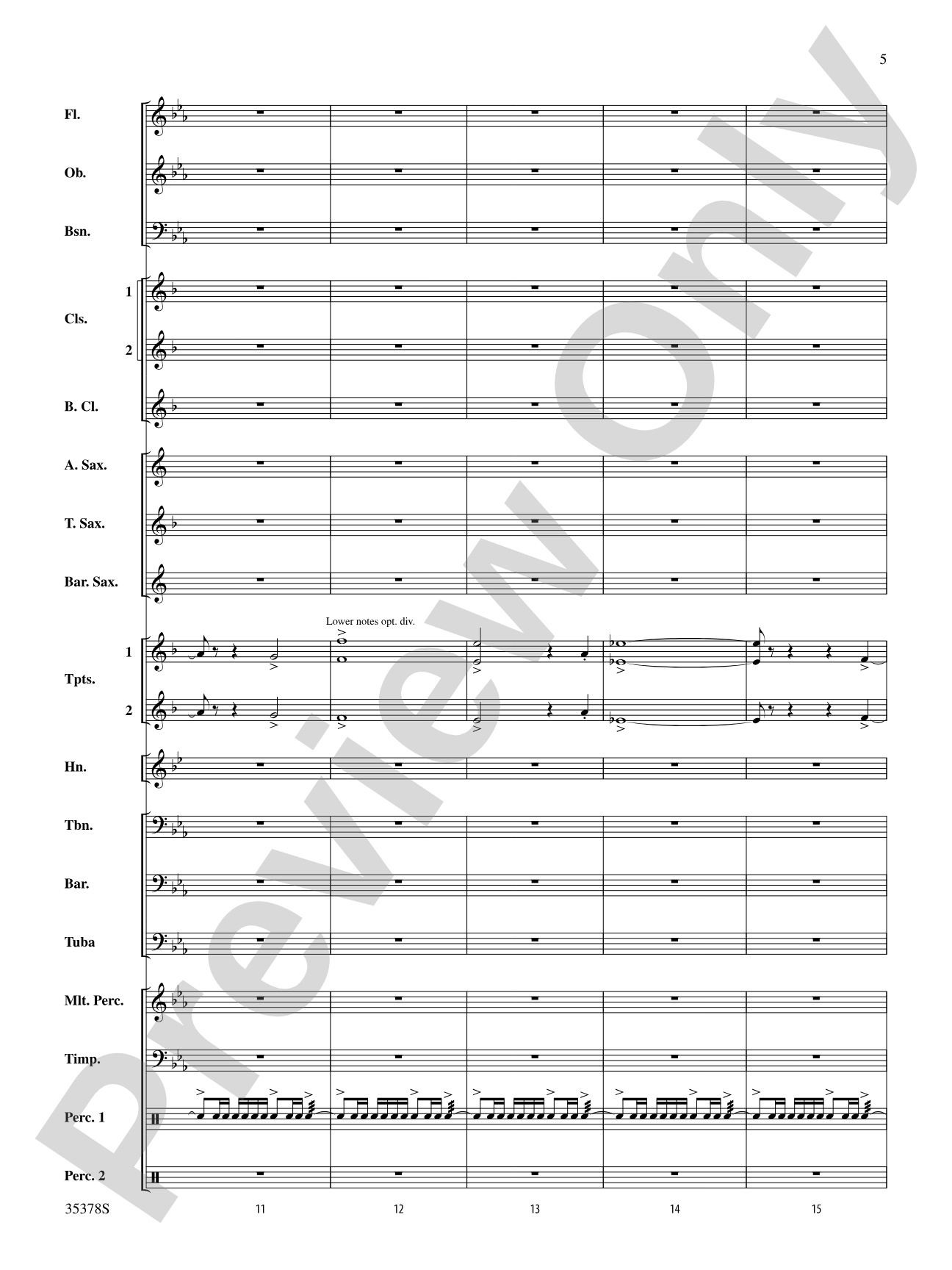 Trittico: Concert Band Conductor Score & Parts