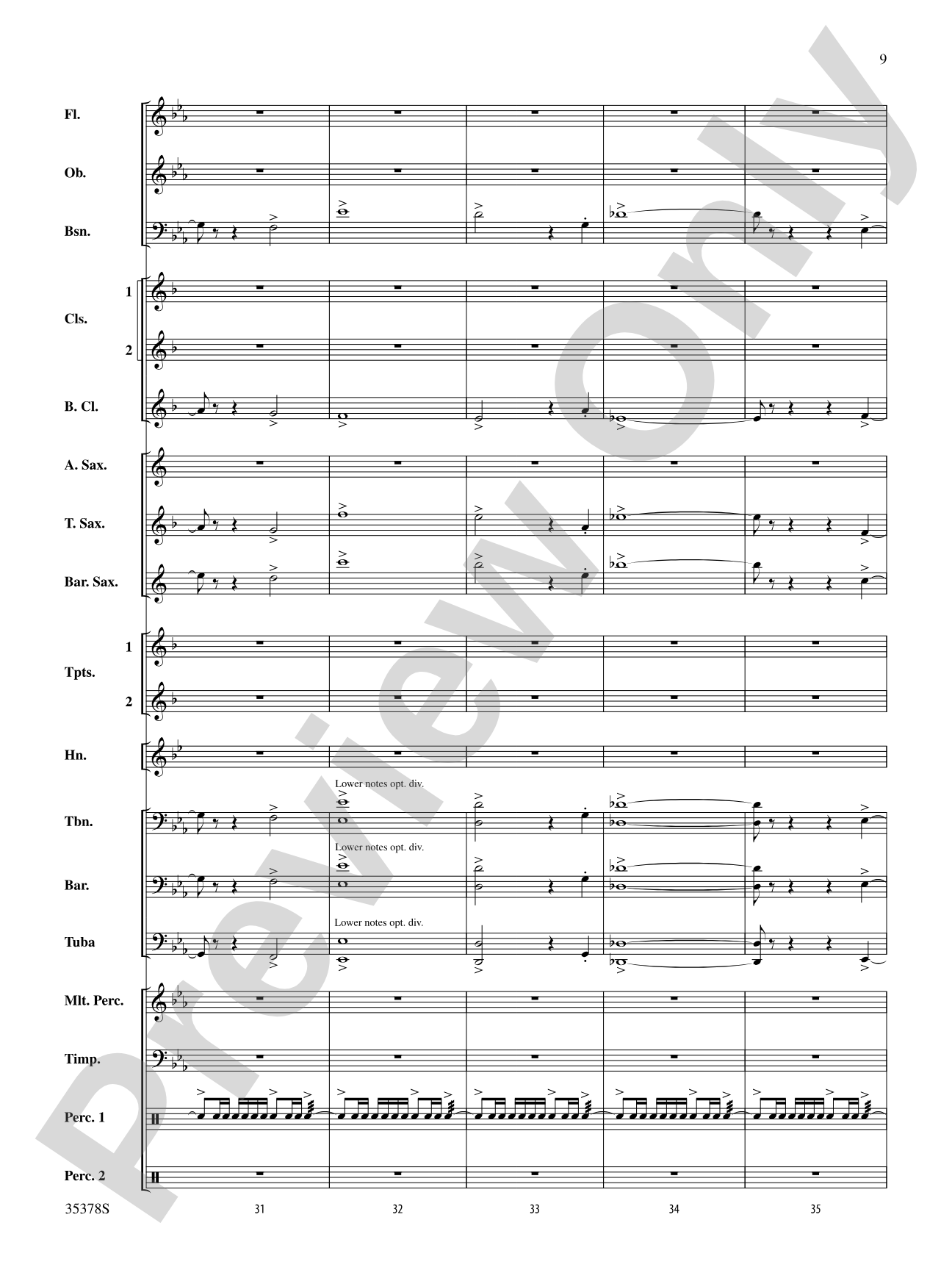 Trittico: Concert Band Conductor Score & Parts
