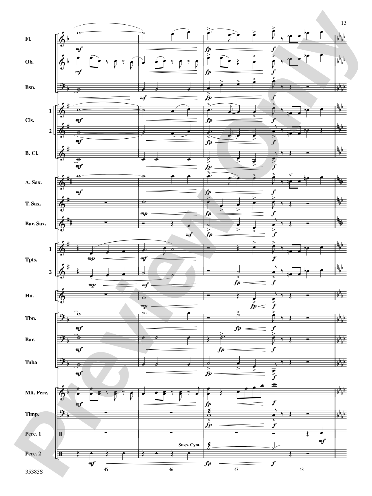 Just the Way You Are (Amazing): Concert Band Conductor Score & Parts