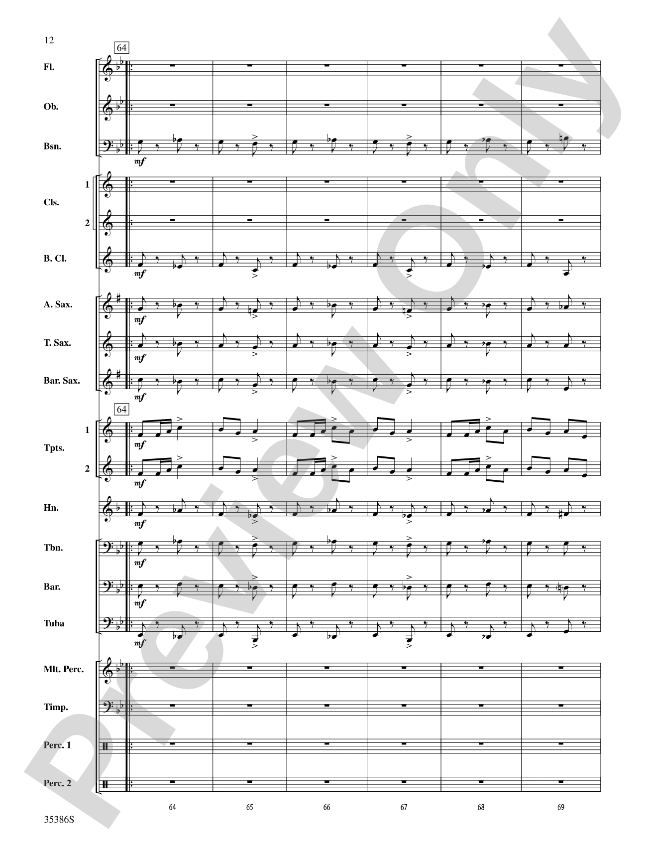 Chorale and March: Concert Band Conductor Score & Parts