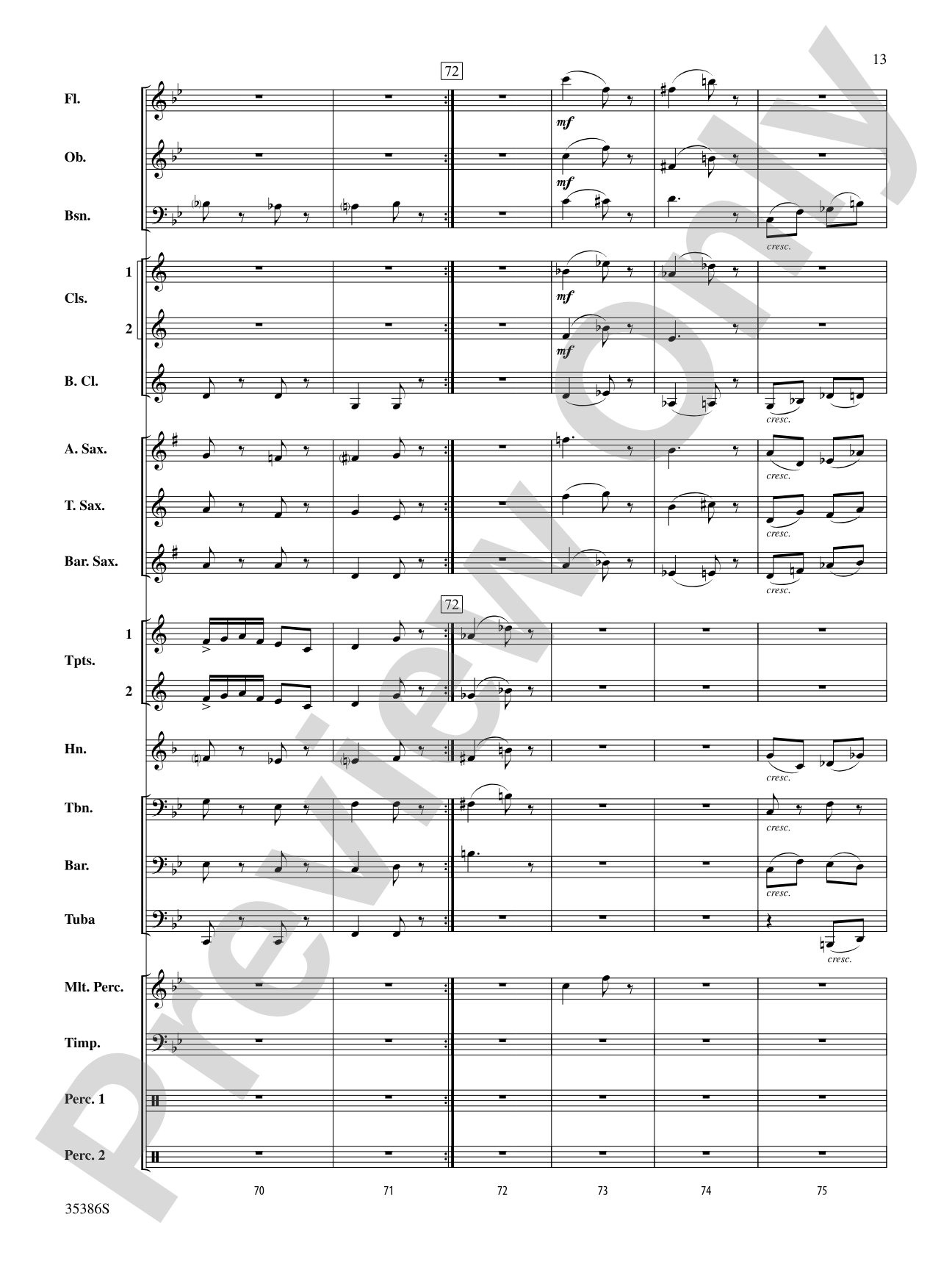 Chorale and March: Concert Band Conductor Score & Parts