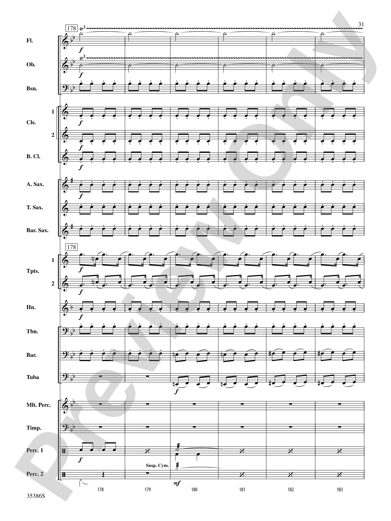 Chorale and March: Concert Band Conductor Score & Parts