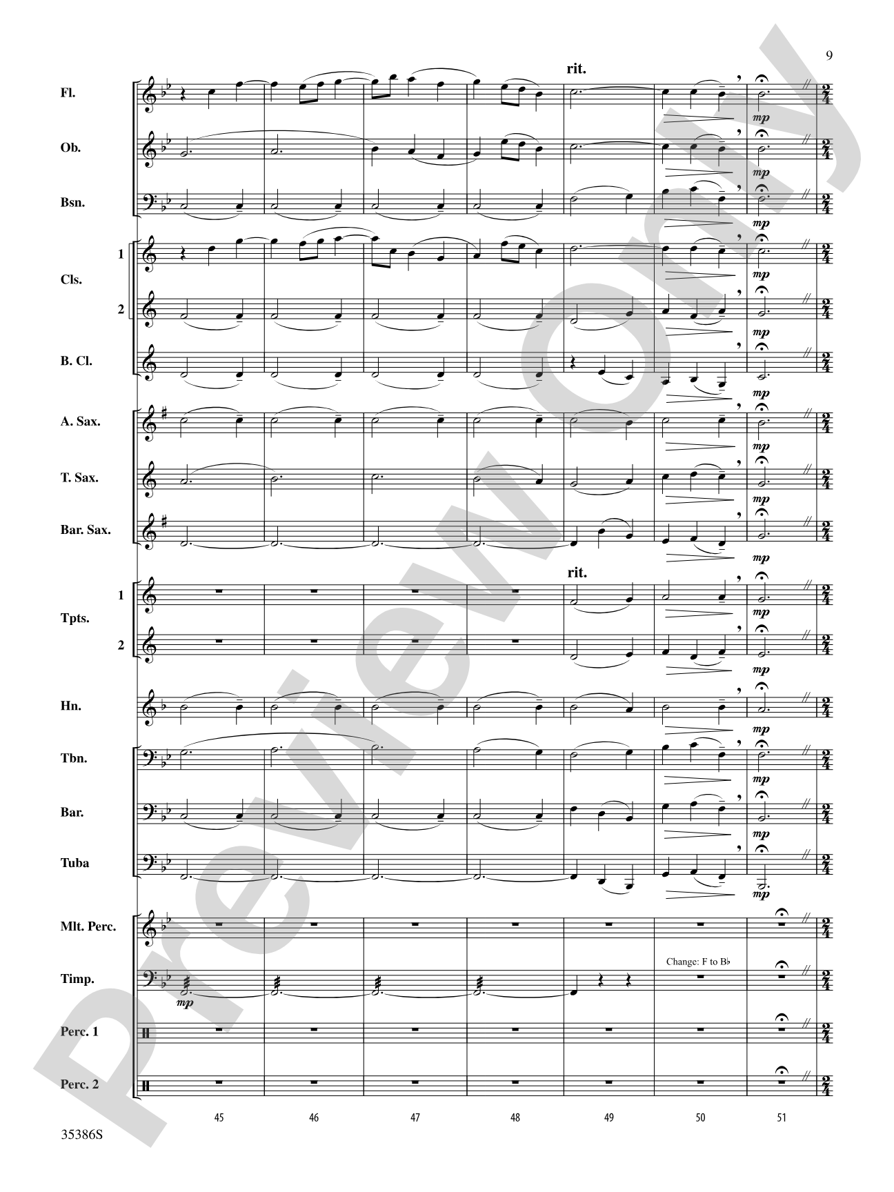 Chorale and March: Concert Band Conductor Score & Parts