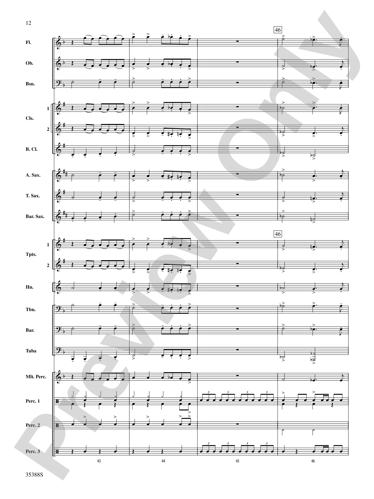 The Time Warp (from The Rocky Horror Picture Show): Concert Band Conductor Score & Parts
