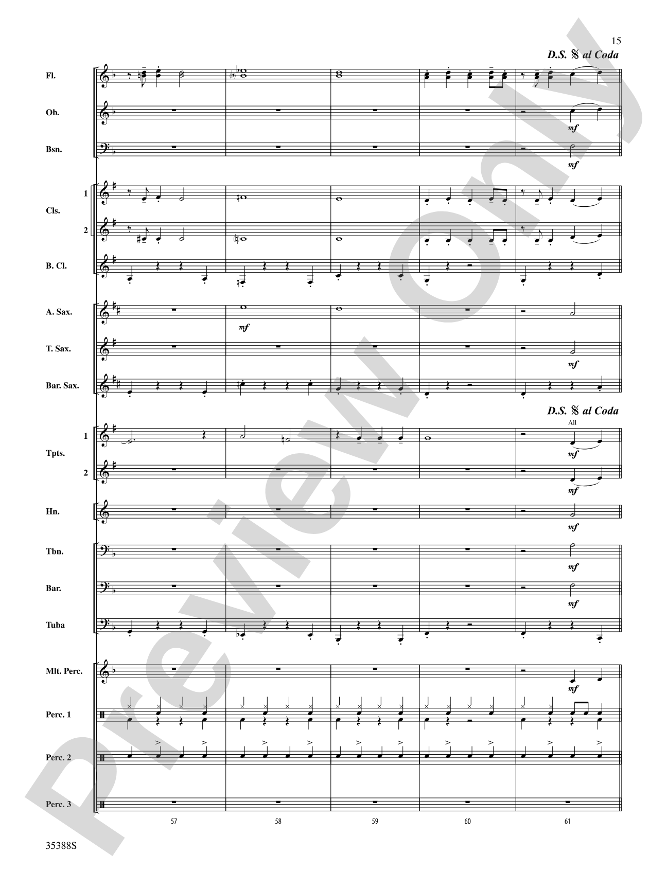 The Time Warp (from The Rocky Horror Picture Show): Concert Band Conductor Score & Parts