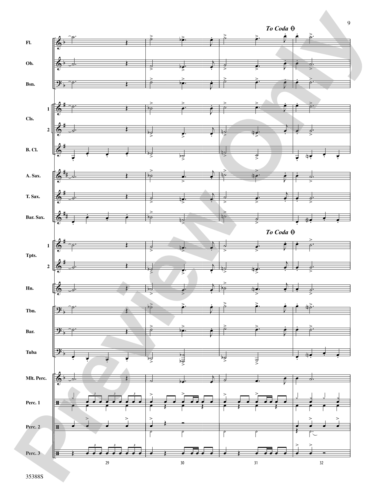 The Time Warp (from The Rocky Horror Picture Show): Concert Band Conductor Score & Parts