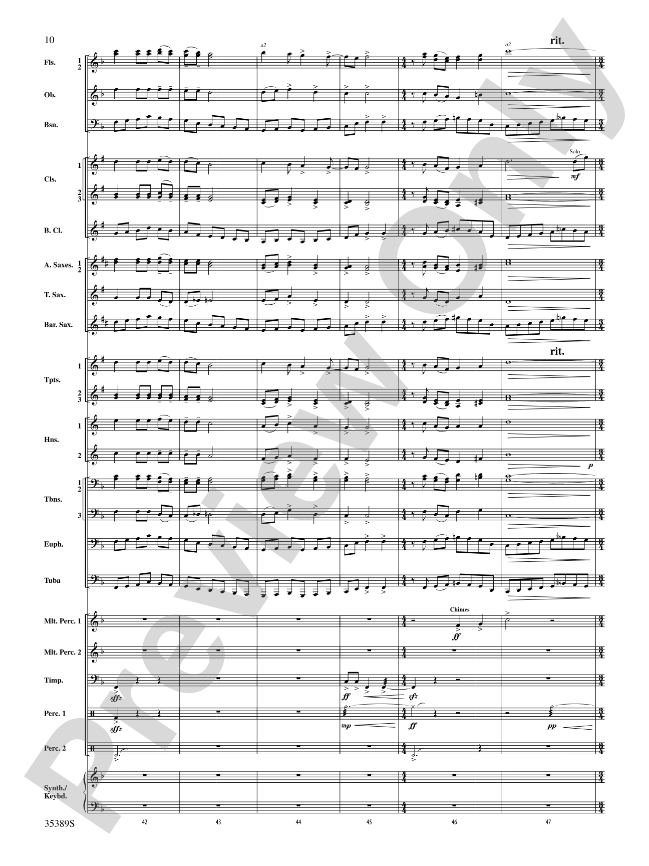 In Glorious Splendour: Concert Band Conductor Score & Parts