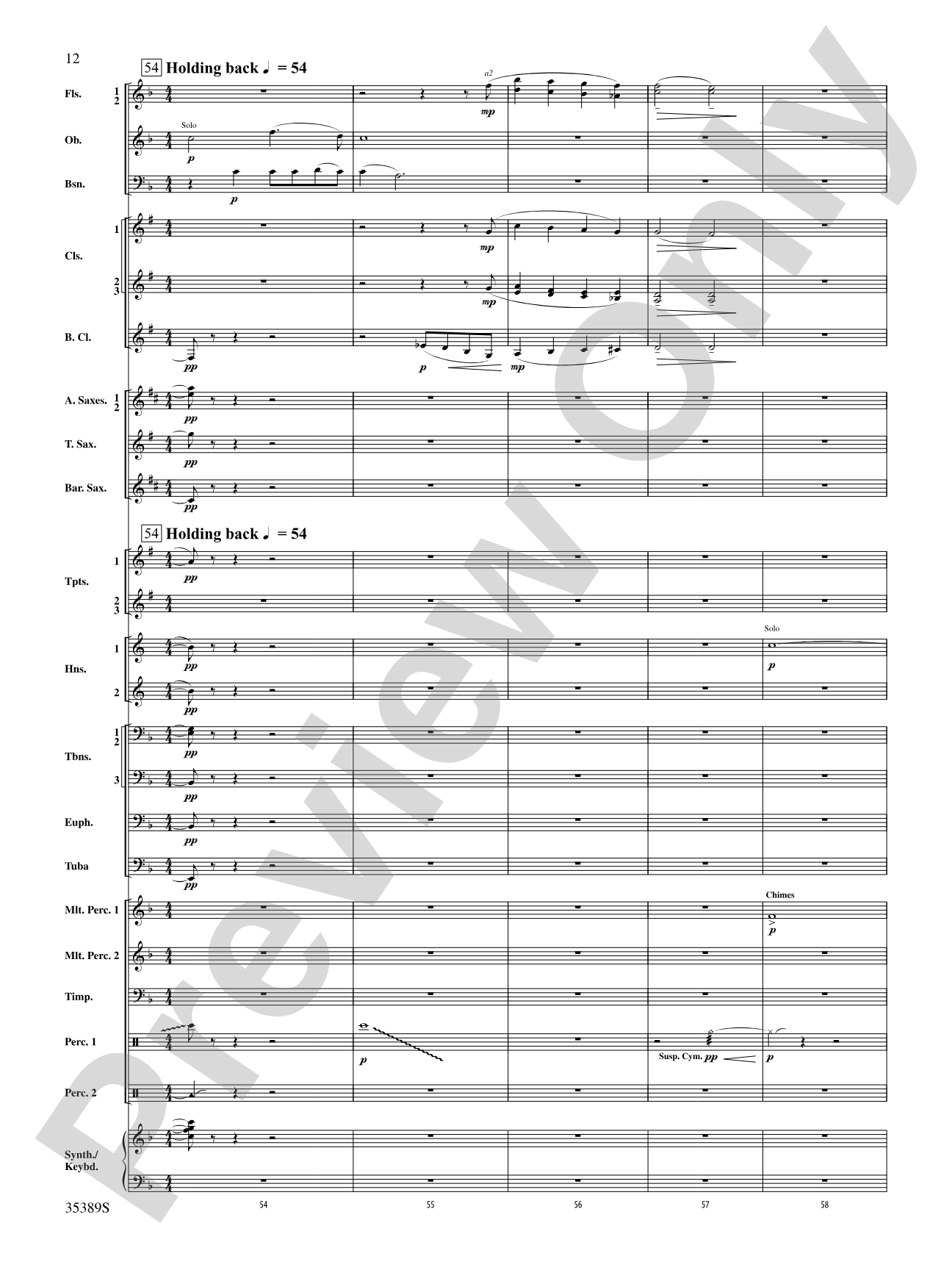 In Glorious Splendour: Concert Band Conductor Score & Parts