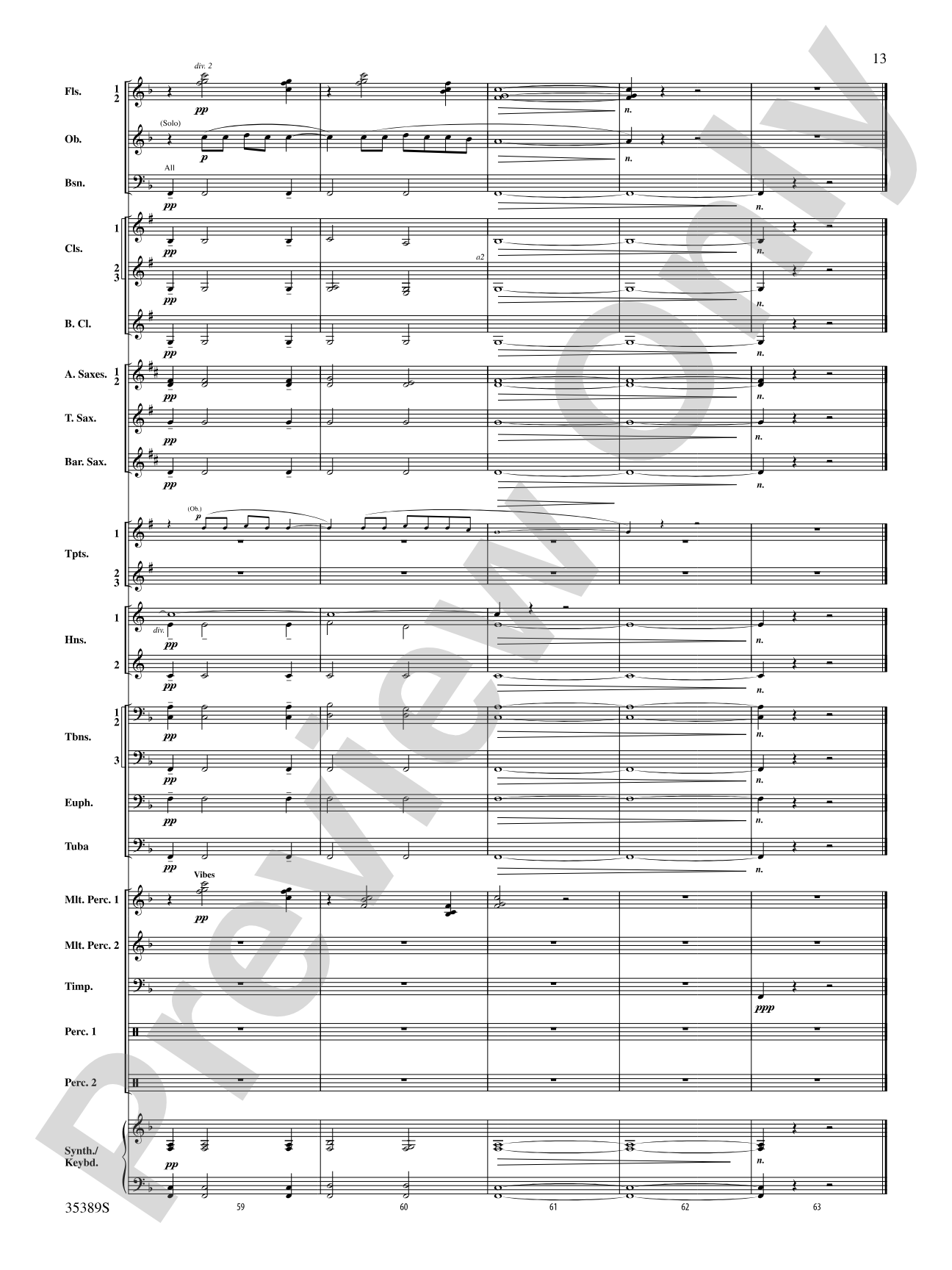 In Glorious Splendour: Concert Band Conductor Score & Parts