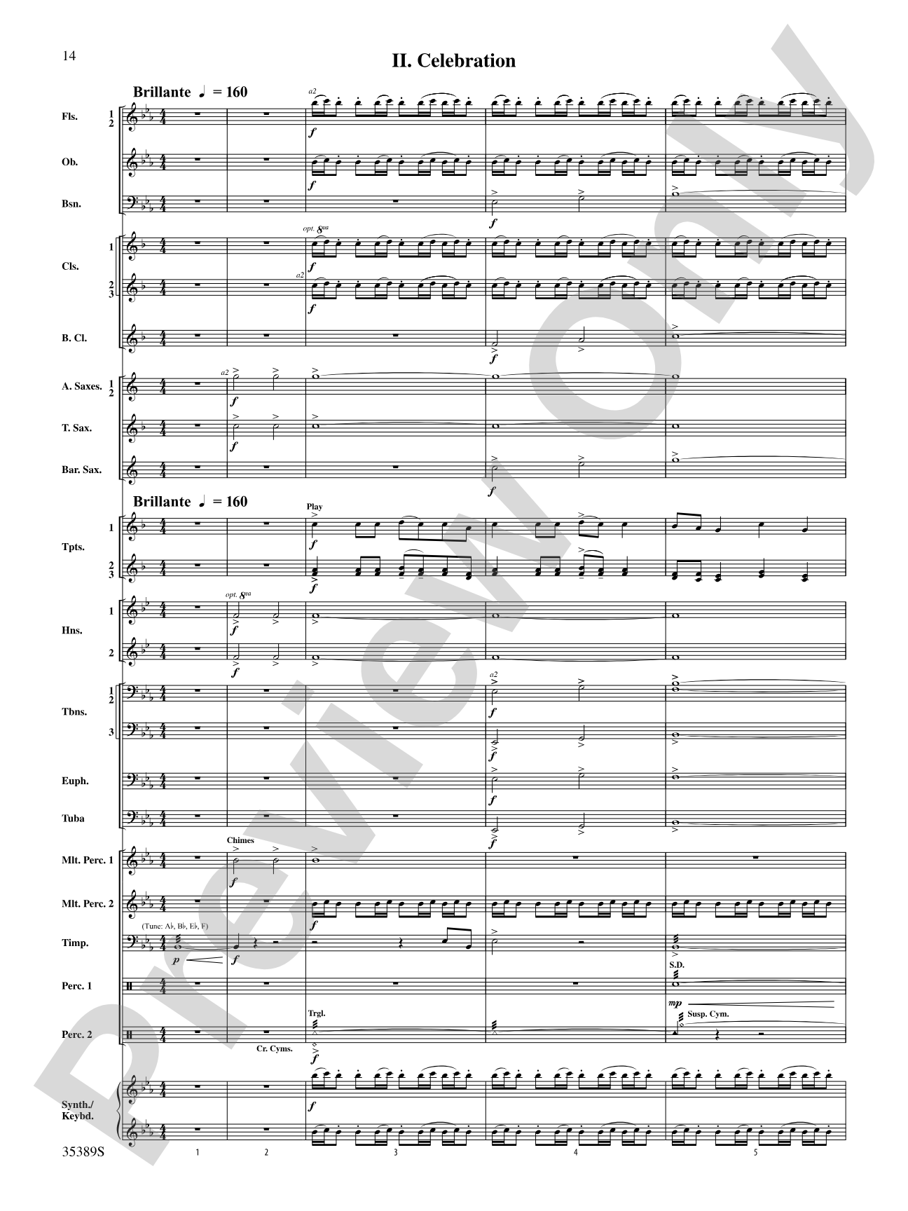 In Glorious Splendour: Concert Band Conductor Score & Parts