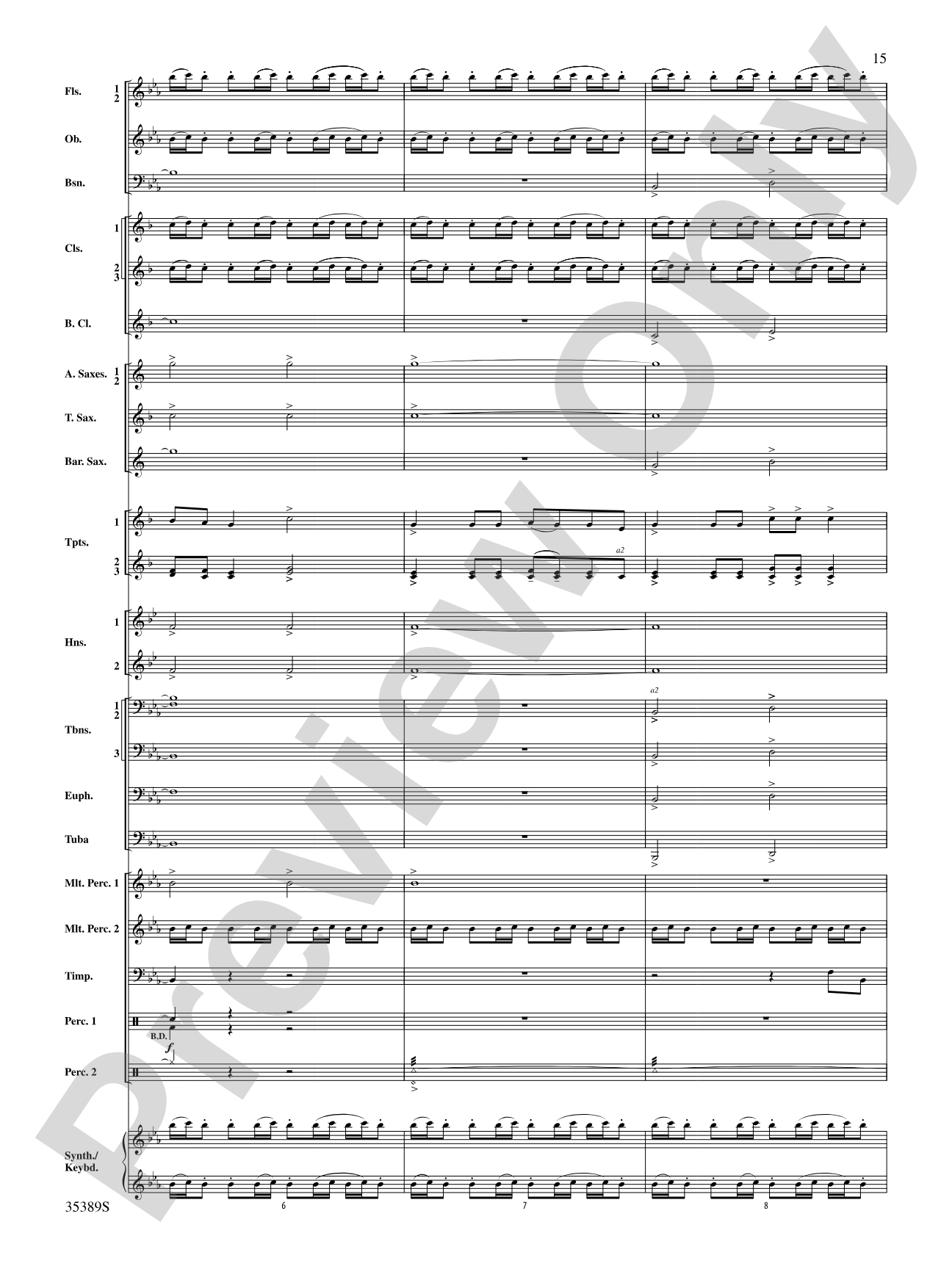 In Glorious Splendour: Concert Band Conductor Score & Parts
