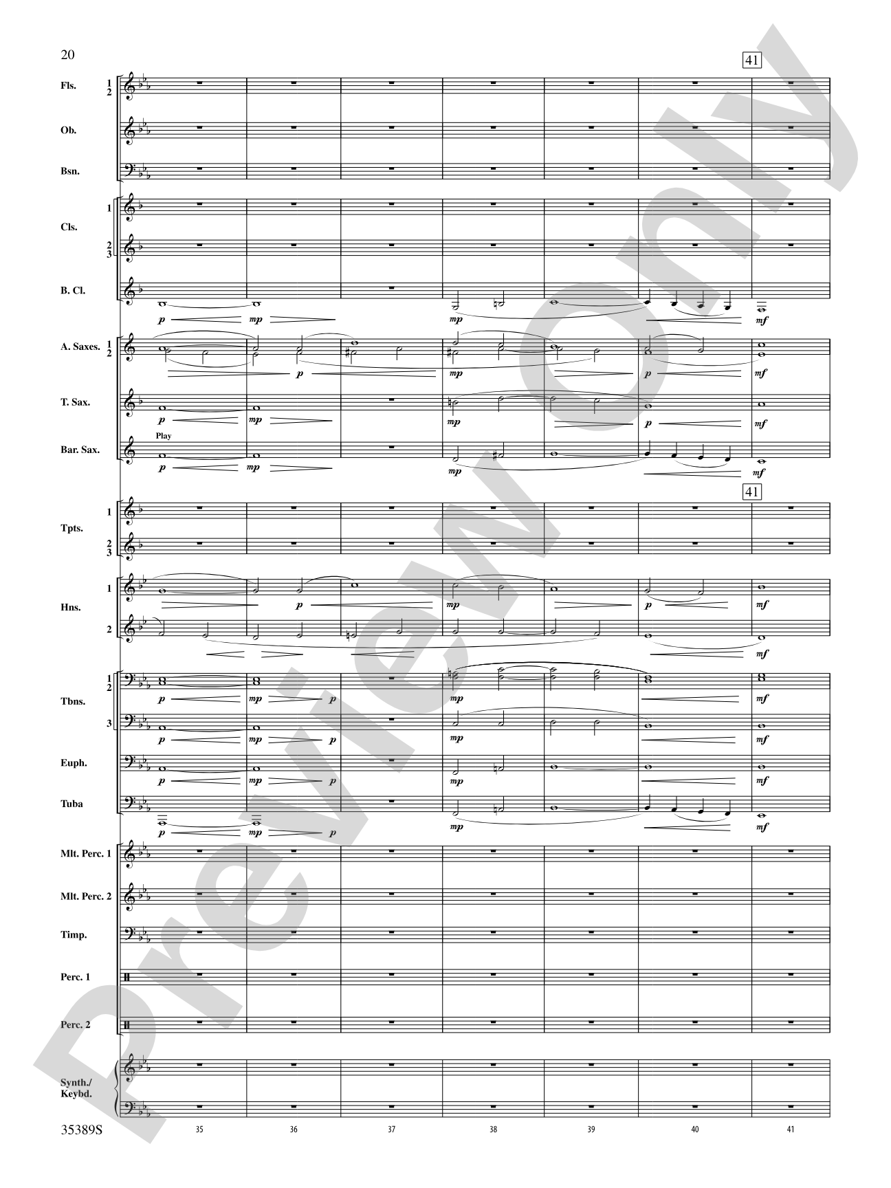 In Glorious Splendour: Concert Band Conductor Score & Parts