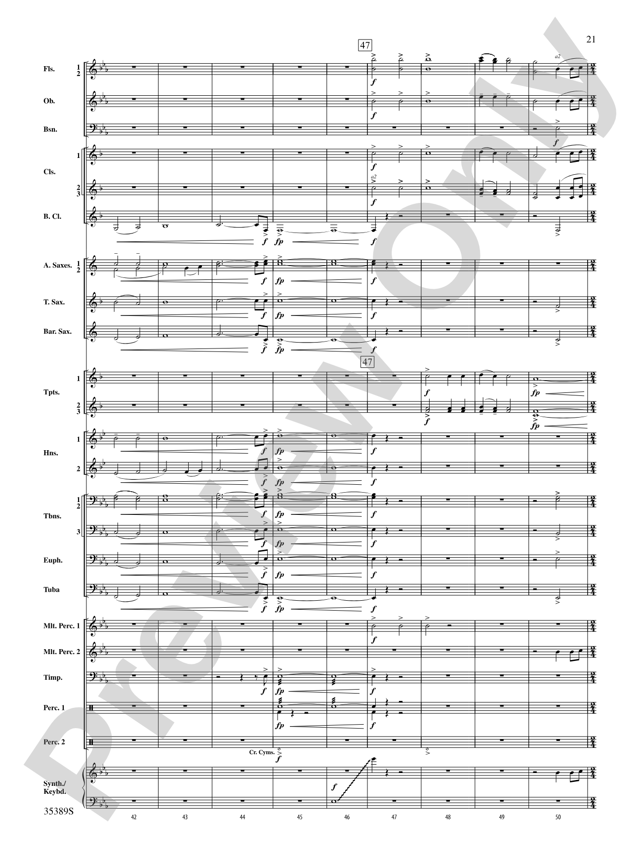 In Glorious Splendour: Concert Band Conductor Score & Parts