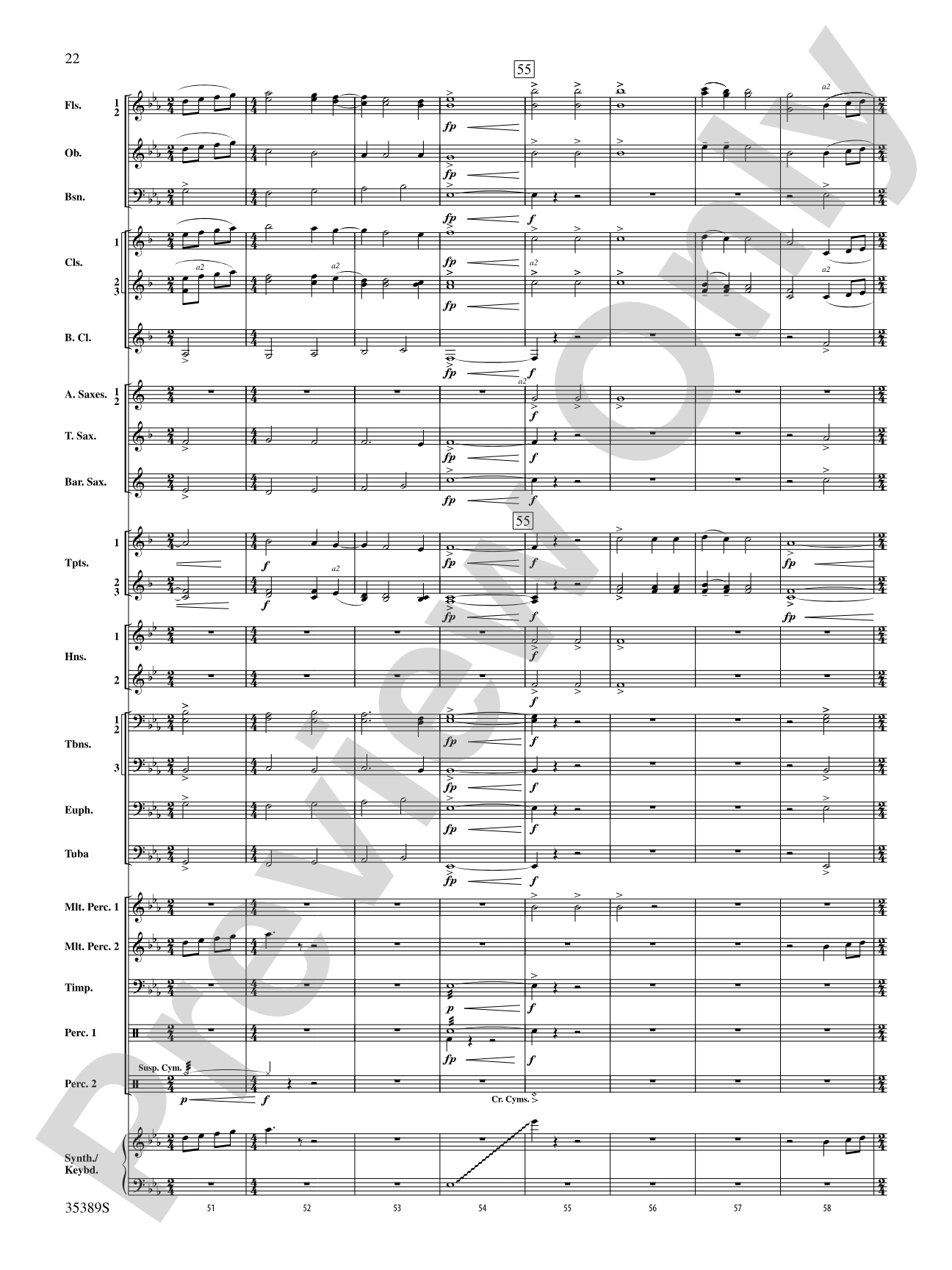 In Glorious Splendour: Concert Band Conductor Score & Parts