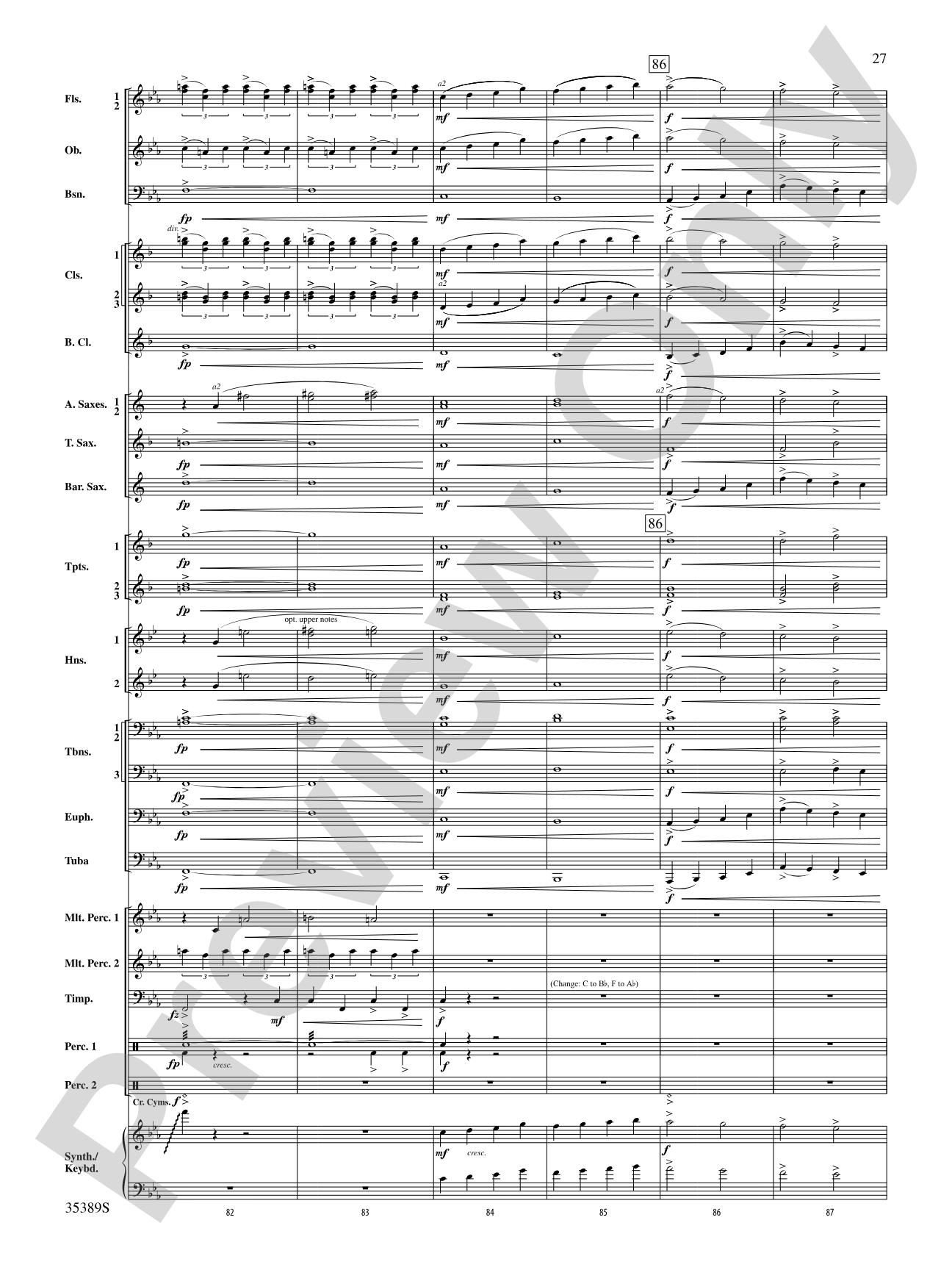 In Glorious Splendour: Concert Band Conductor Score & Parts