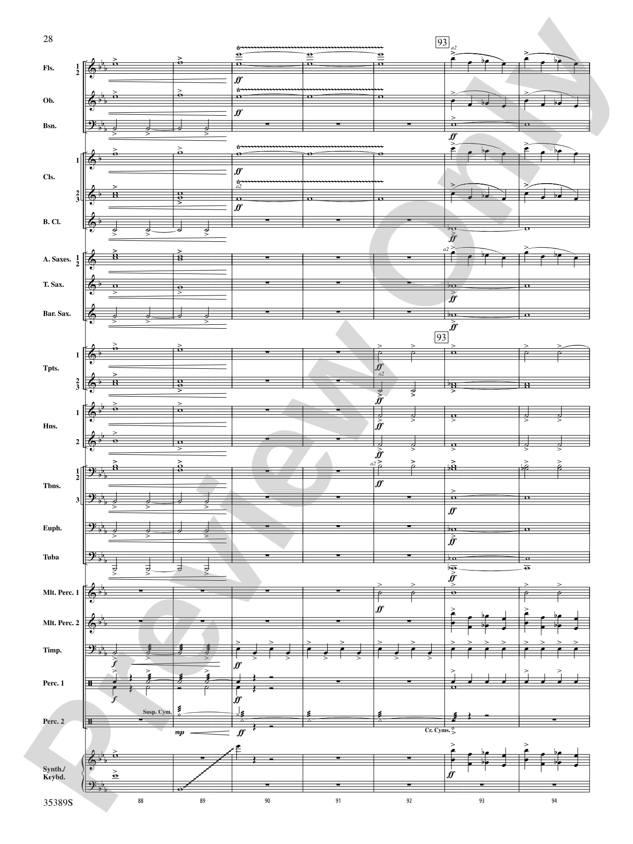 In Glorious Splendour: Concert Band Conductor Score & Parts