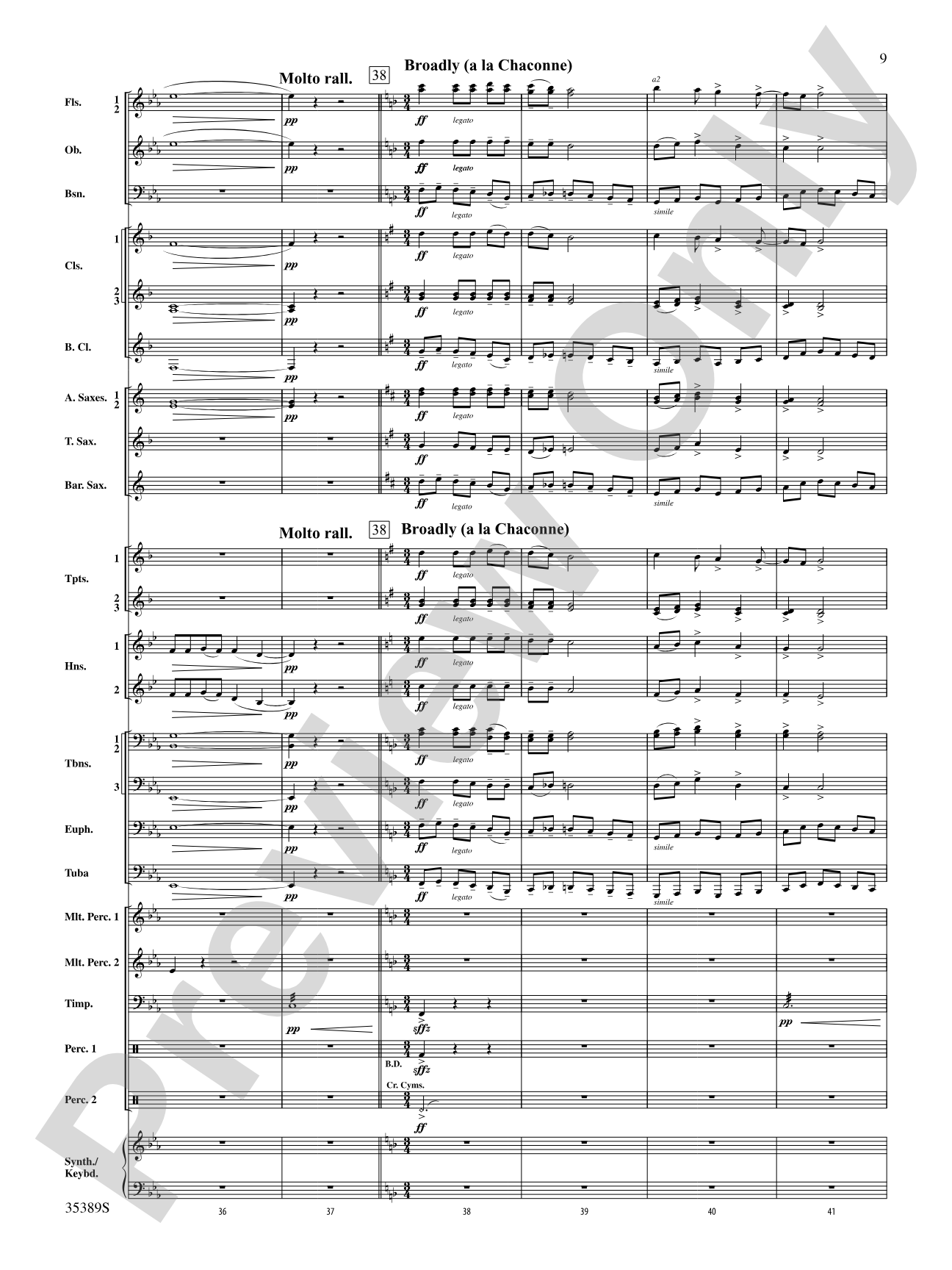 In Glorious Splendour: Concert Band Conductor Score & Parts