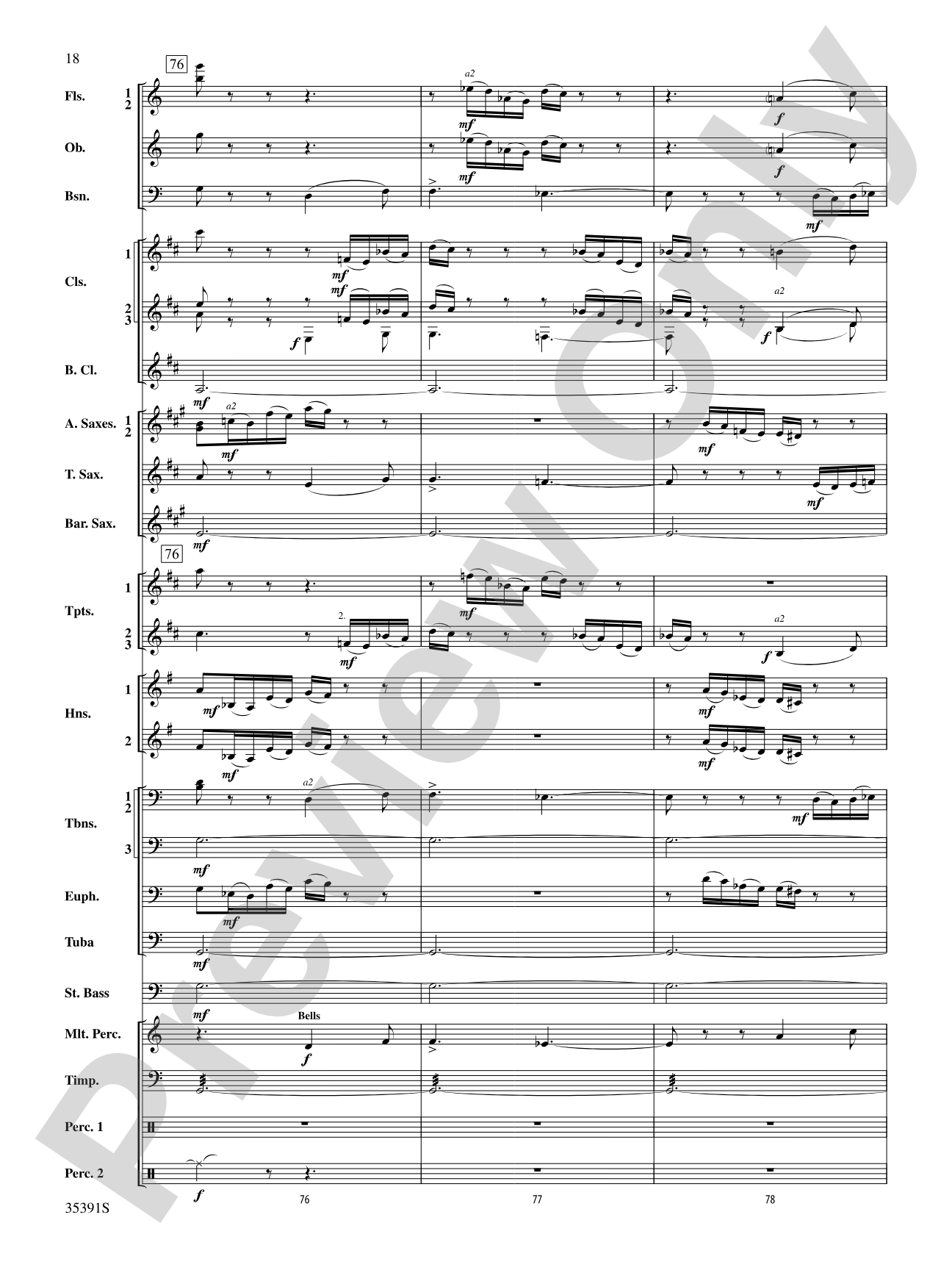 Pezzo in forma di Sonatina: Concert Band Conductor Score & Parts