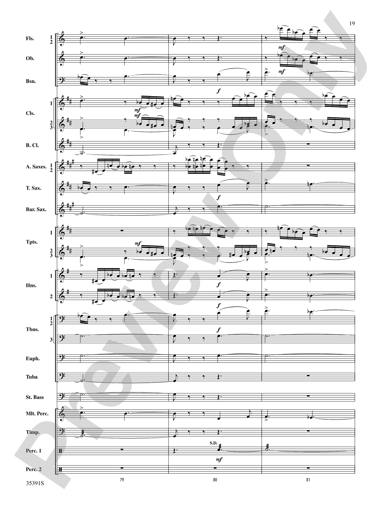 Pezzo in forma di Sonatina: Concert Band Conductor Score & Parts