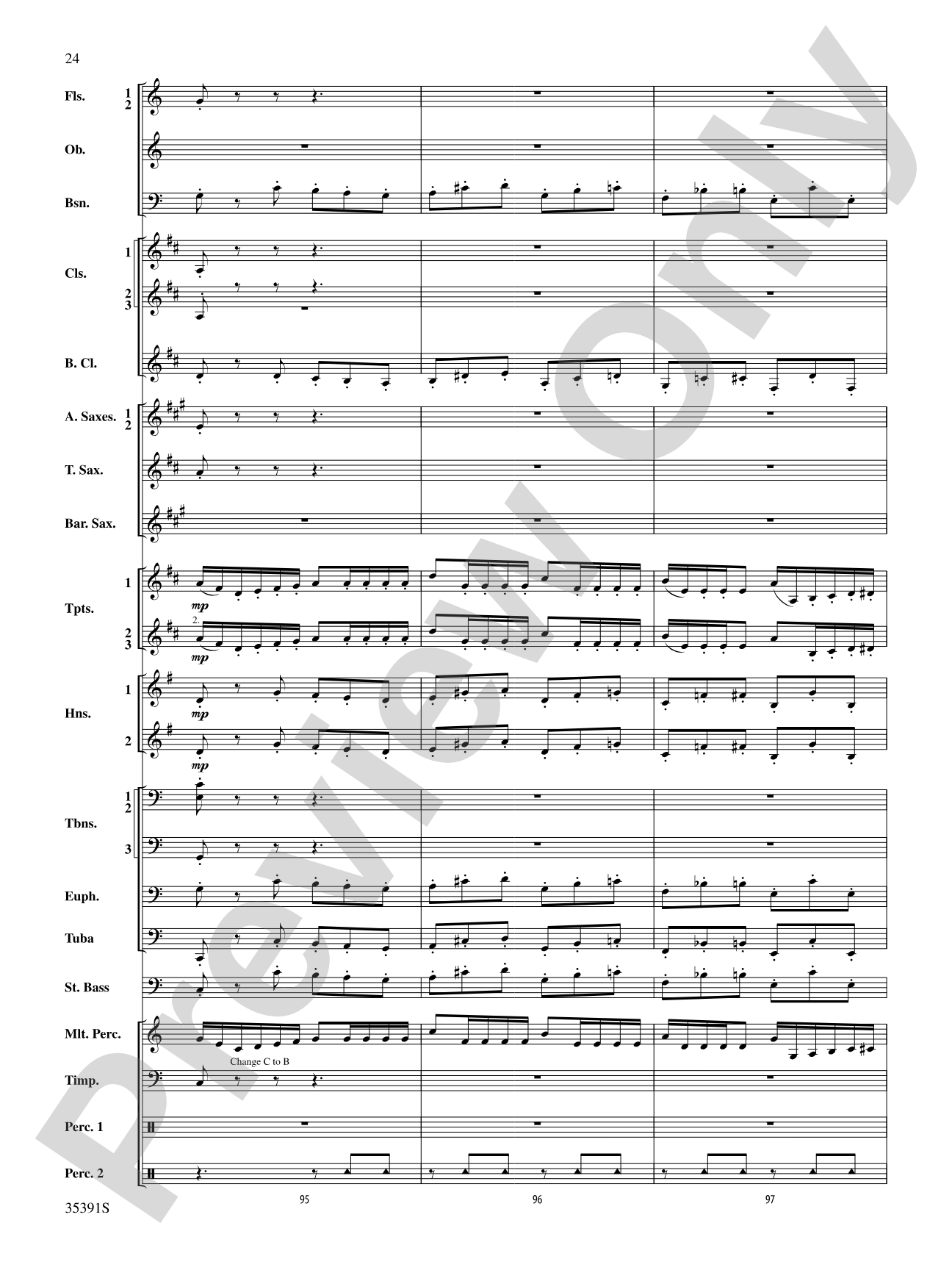Pezzo in forma di Sonatina: Concert Band Conductor Score & Parts