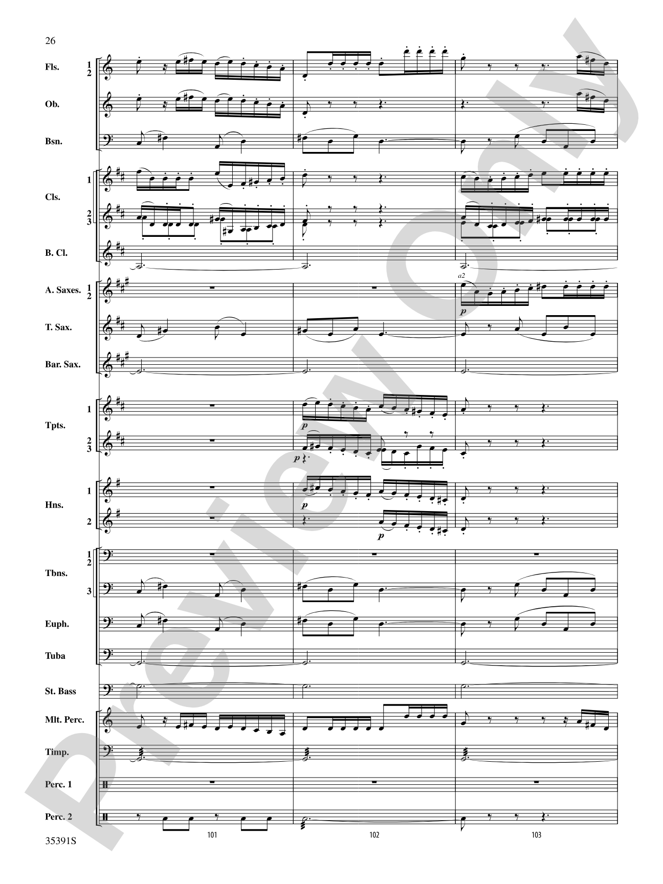 Pezzo in forma di Sonatina: Concert Band Conductor Score & Parts