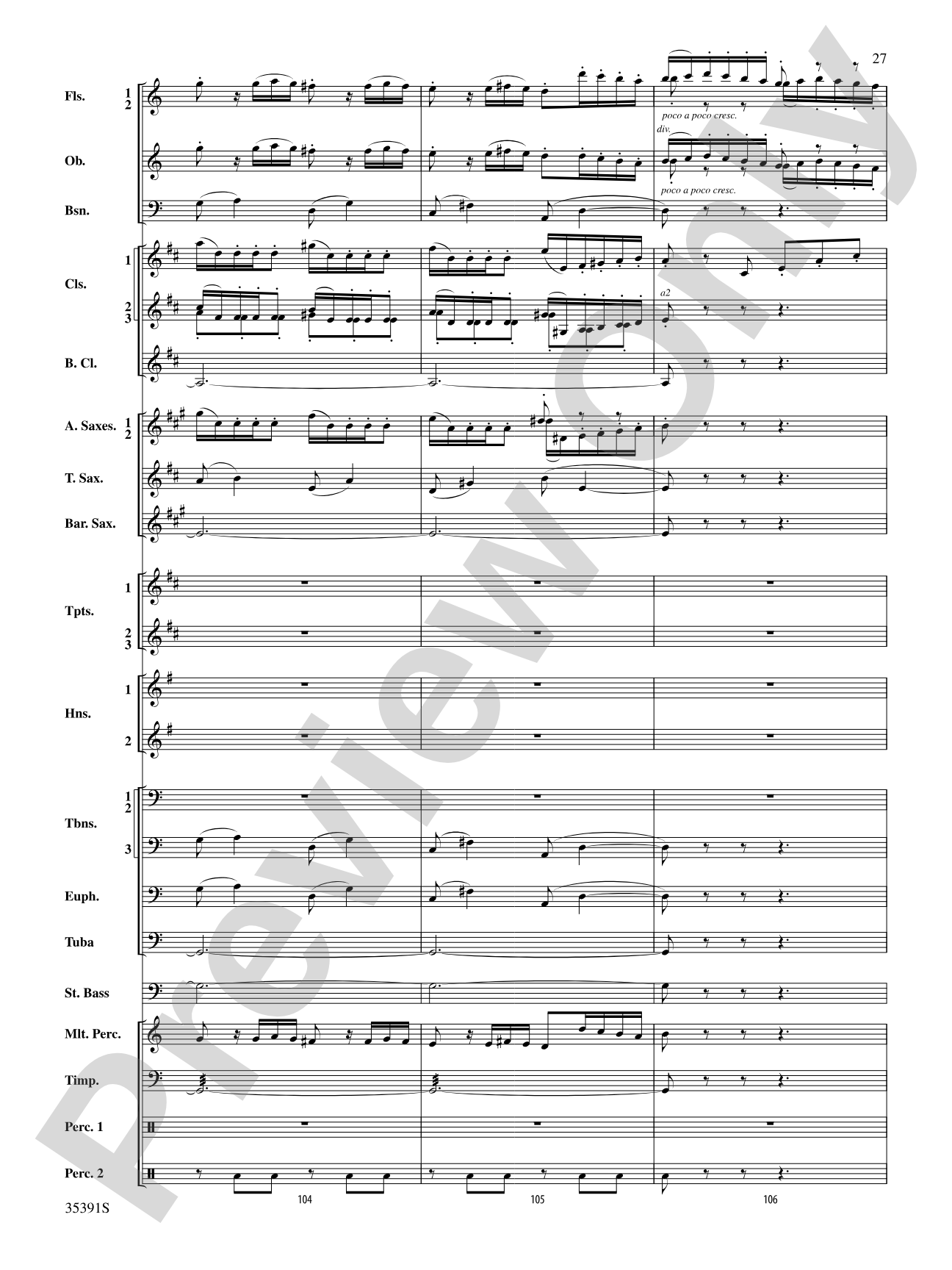 Pezzo in forma di Sonatina: Concert Band Conductor Score & Parts