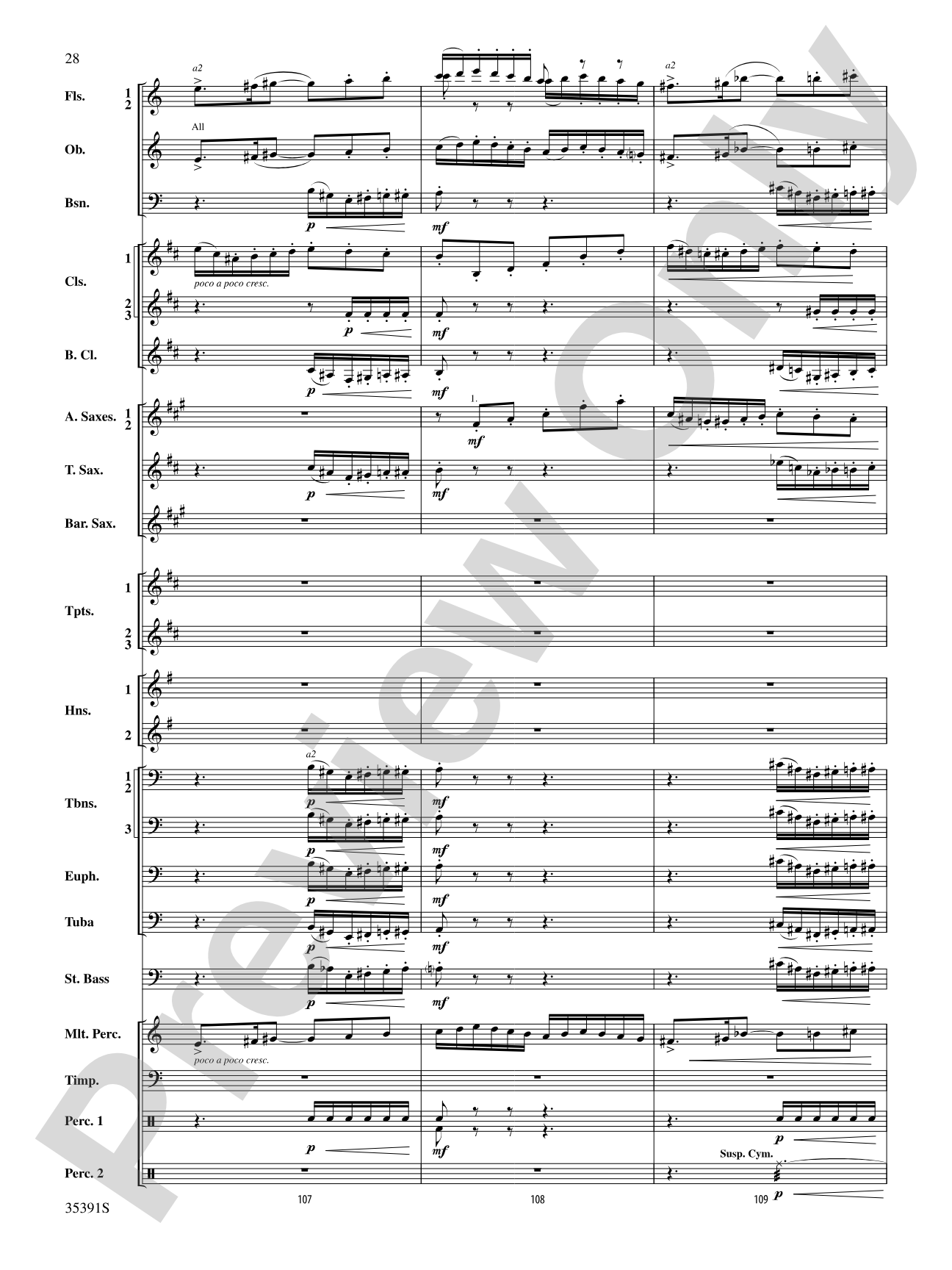 Pezzo in forma di Sonatina: Concert Band Conductor Score & Parts