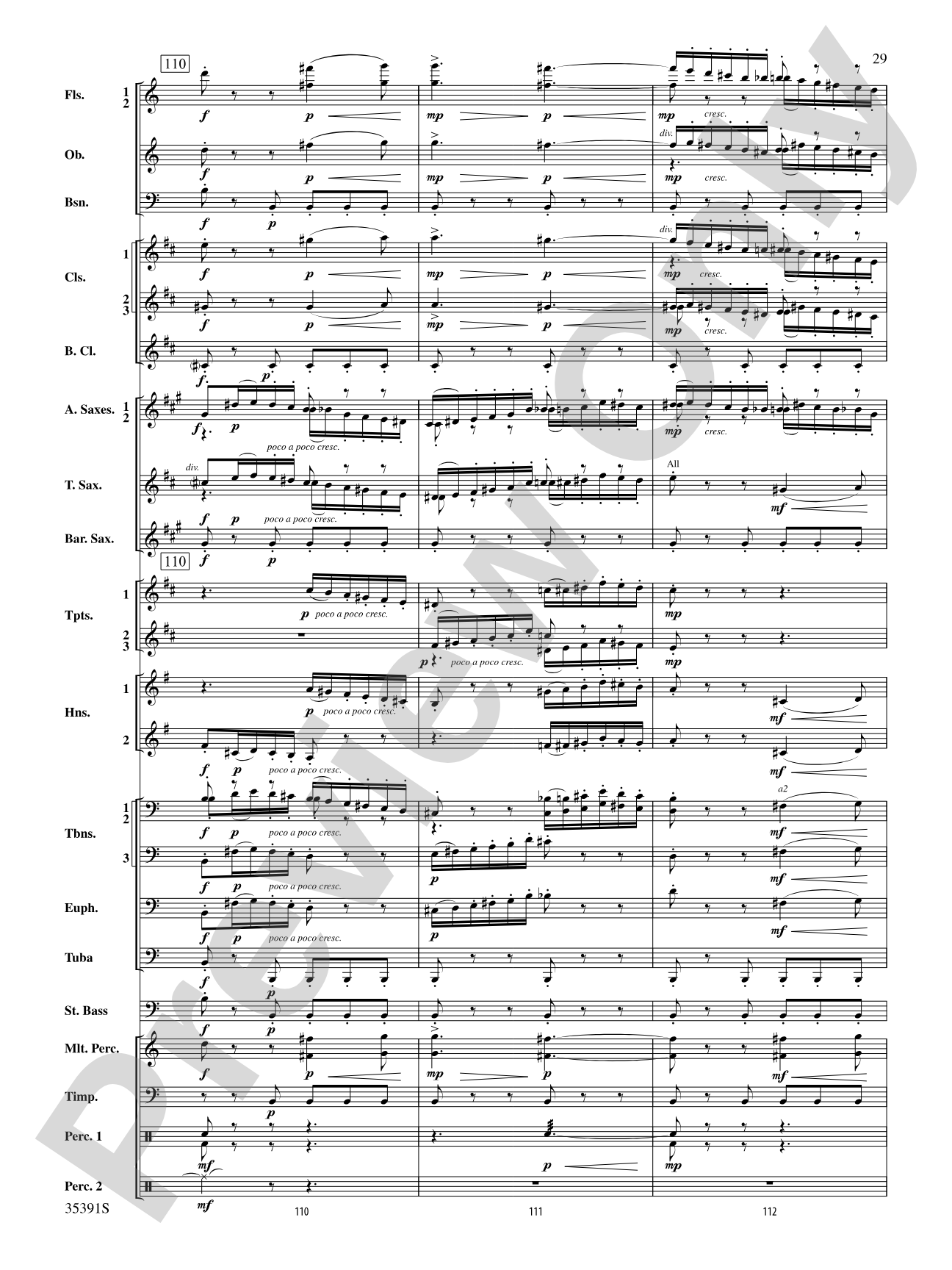 Pezzo in forma di Sonatina: Concert Band Conductor Score & Parts