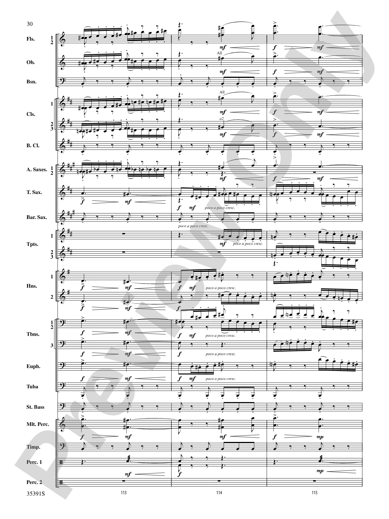 Pezzo in forma di Sonatina: Concert Band Conductor Score & Parts