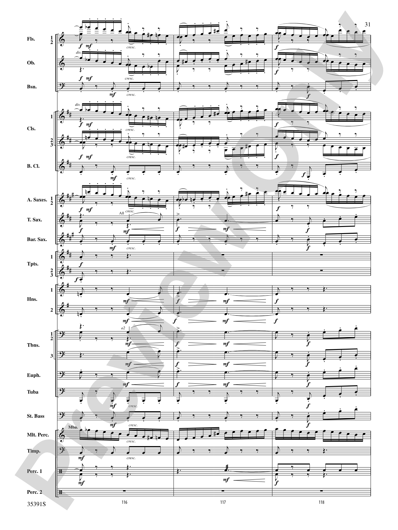 Pezzo in forma di Sonatina: Concert Band Conductor Score & Parts