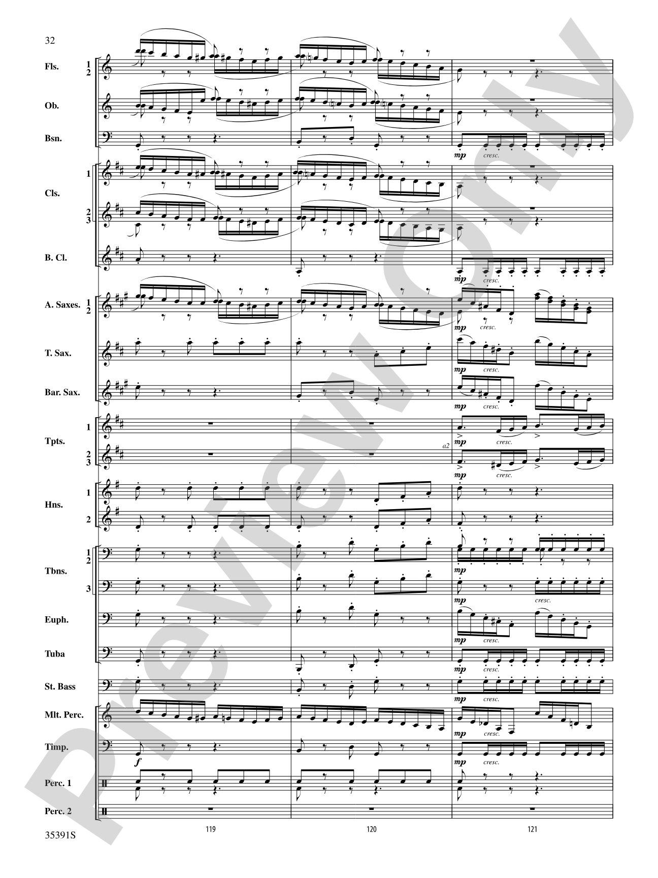 Pezzo in forma di Sonatina: Concert Band Conductor Score & Parts