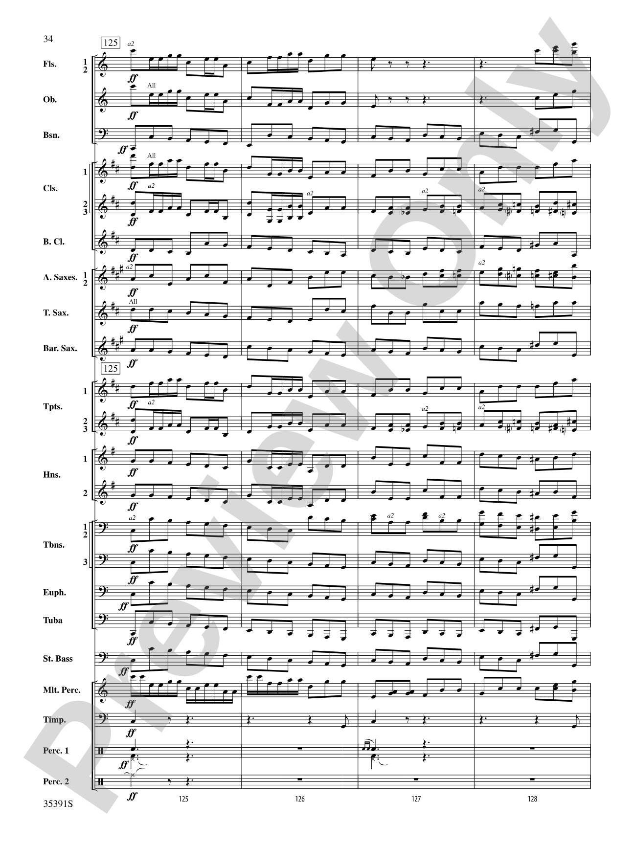 Pezzo in forma di Sonatina: Concert Band Conductor Score & Parts