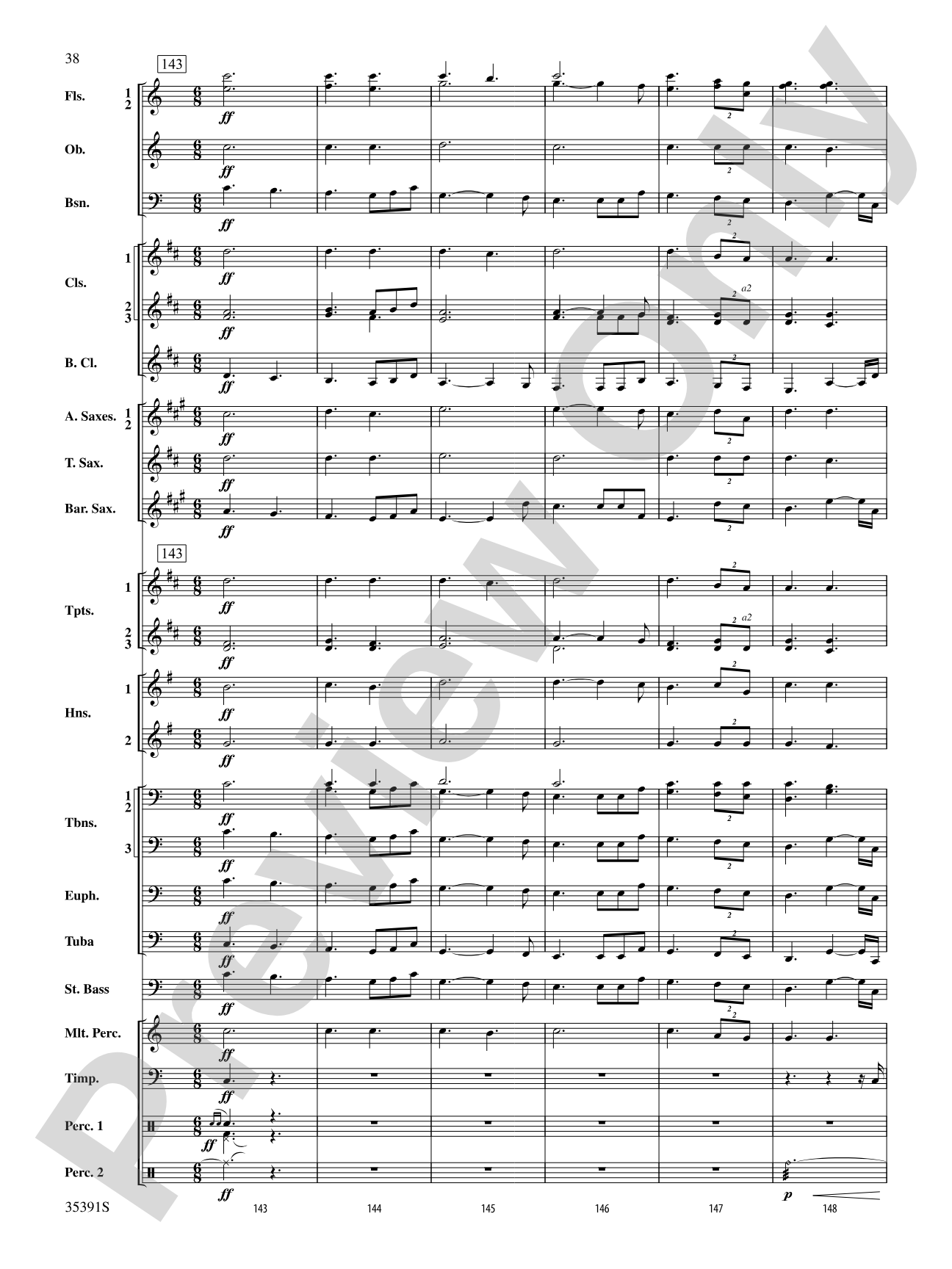 Pezzo in forma di Sonatina: Concert Band Conductor Score & Parts