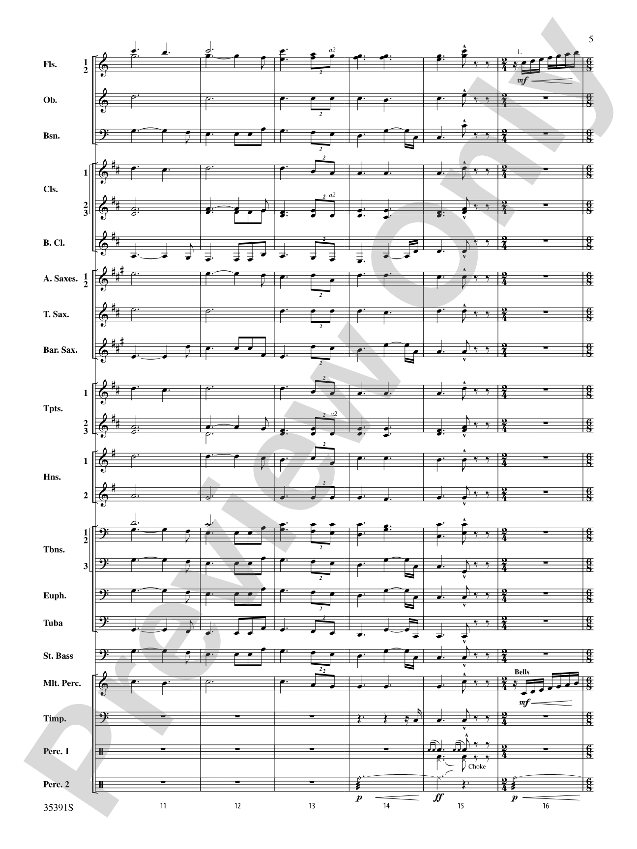 Pezzo in forma di Sonatina: Concert Band Conductor Score & Parts