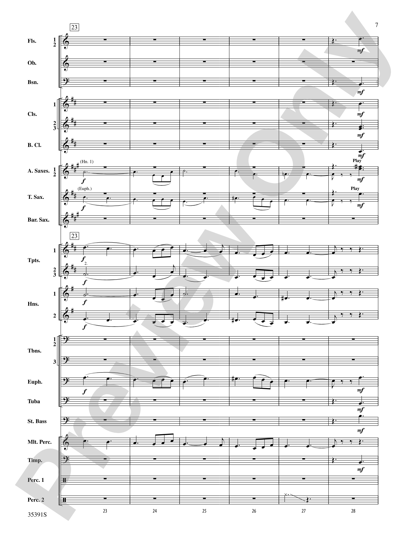 Pezzo in forma di Sonatina: Concert Band Conductor Score & Parts
