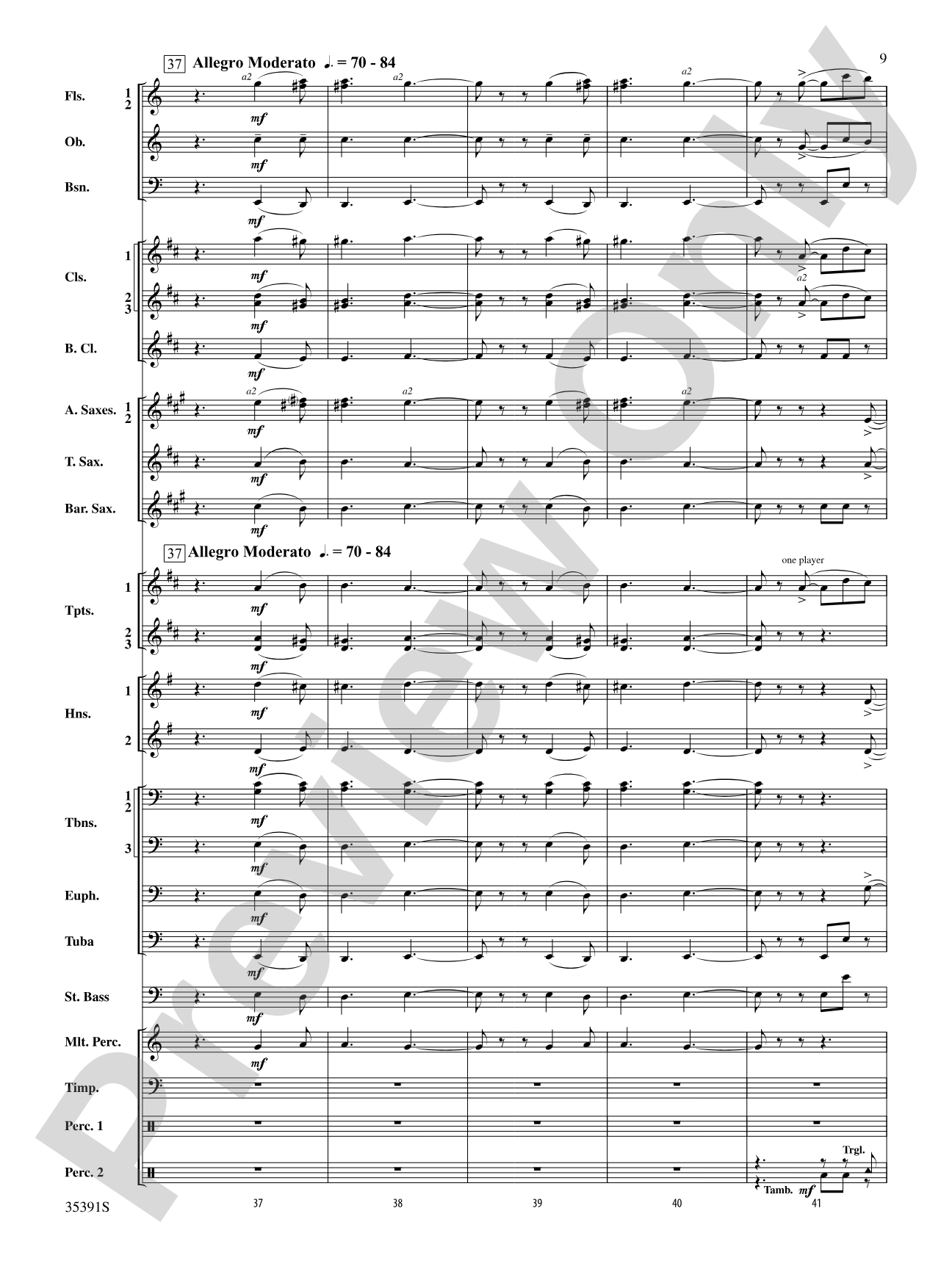 Pezzo in forma di Sonatina: Concert Band Conductor Score & Parts