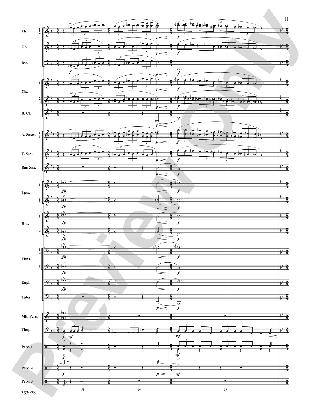 Moon Phases 81: Concert Band Conductor Score & Parts