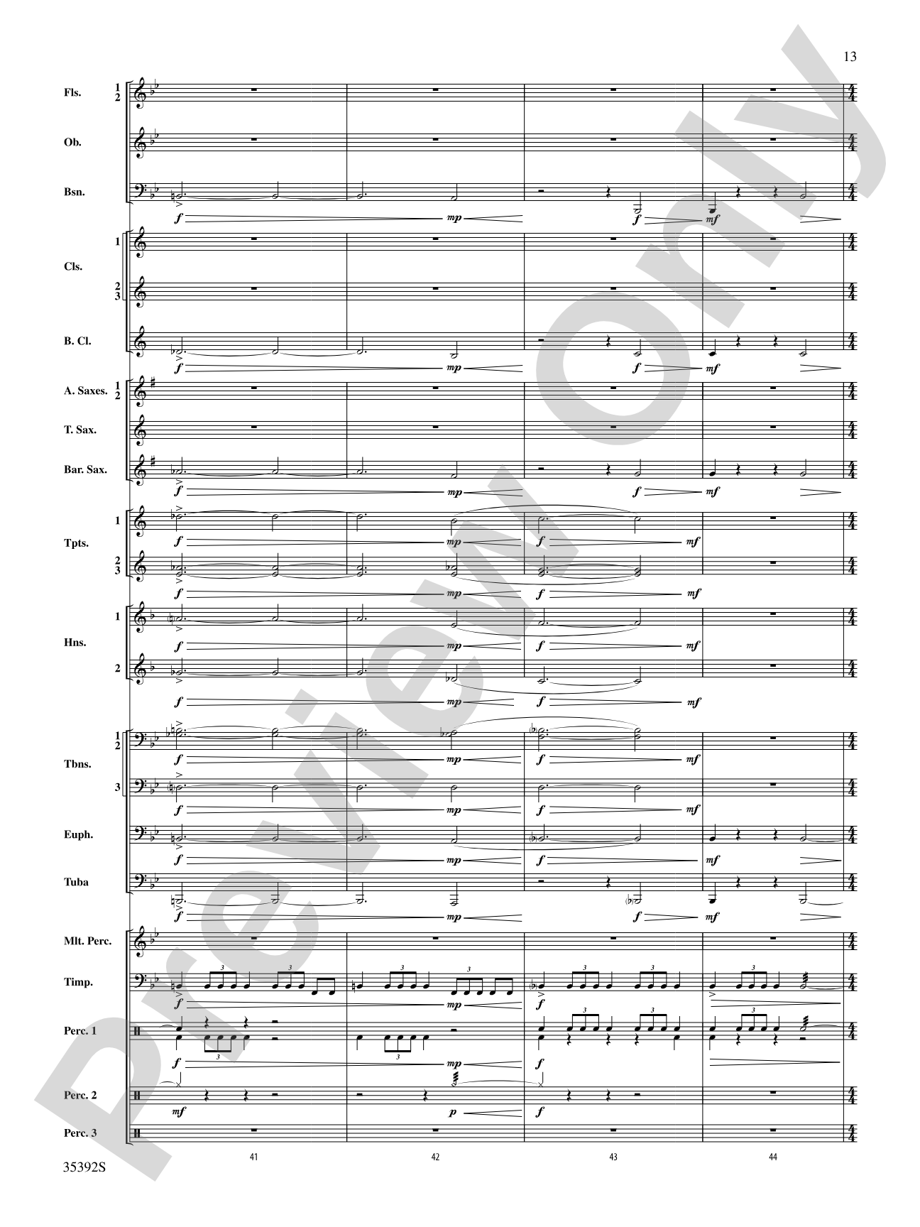 Moon Phases 81: Concert Band Conductor Score & Parts