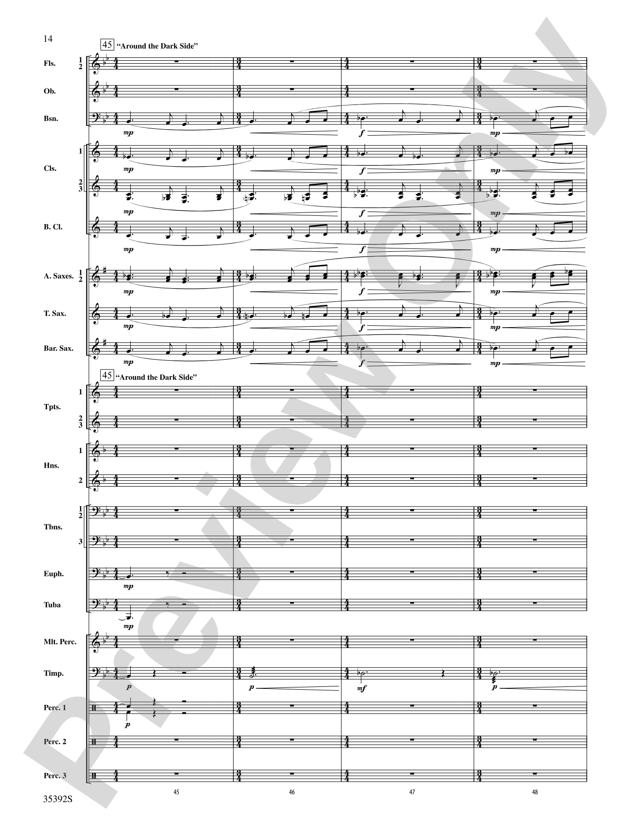 Moon Phases 81: Concert Band Conductor Score & Parts