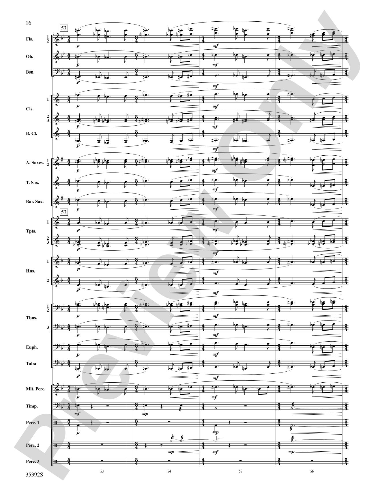 Moon Phases 81: Concert Band Conductor Score & Parts