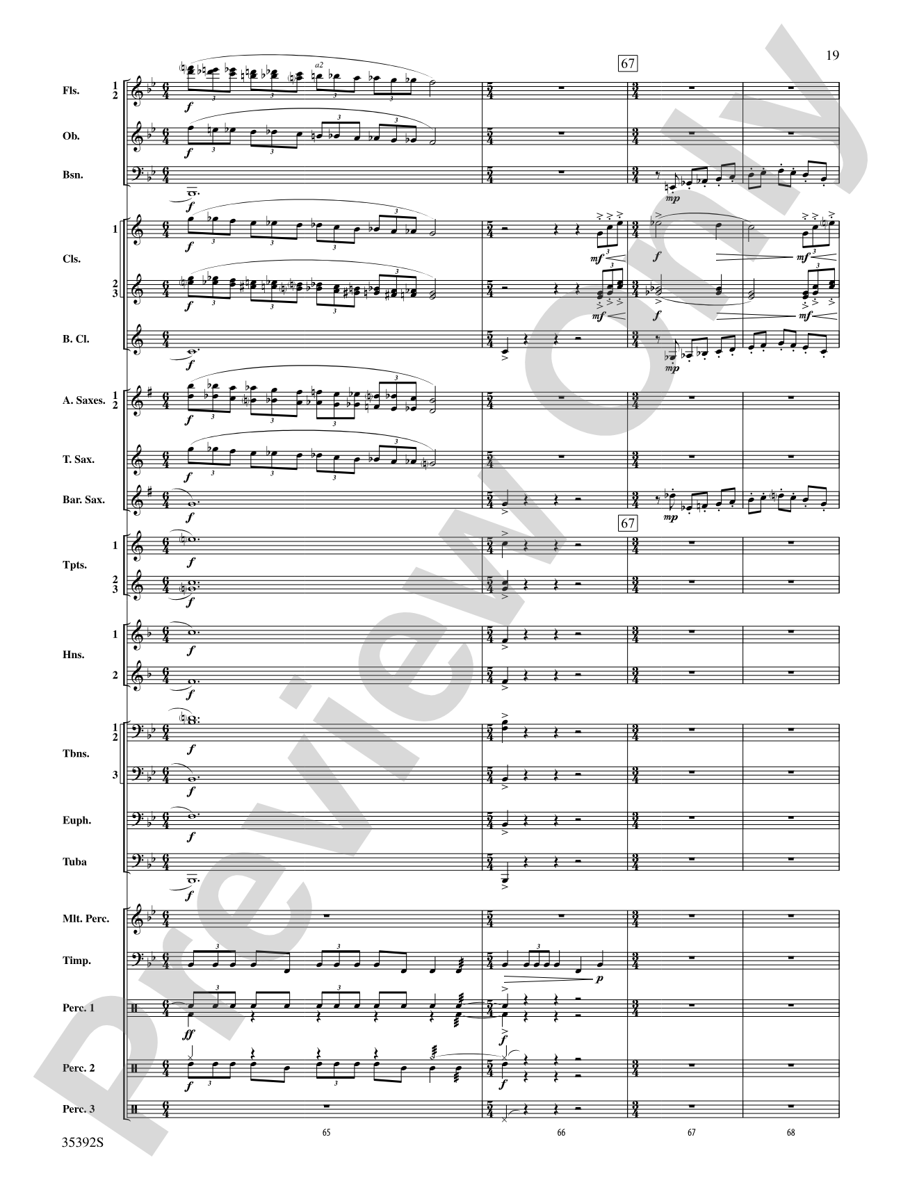 Moon Phases 81: Concert Band Conductor Score & Parts