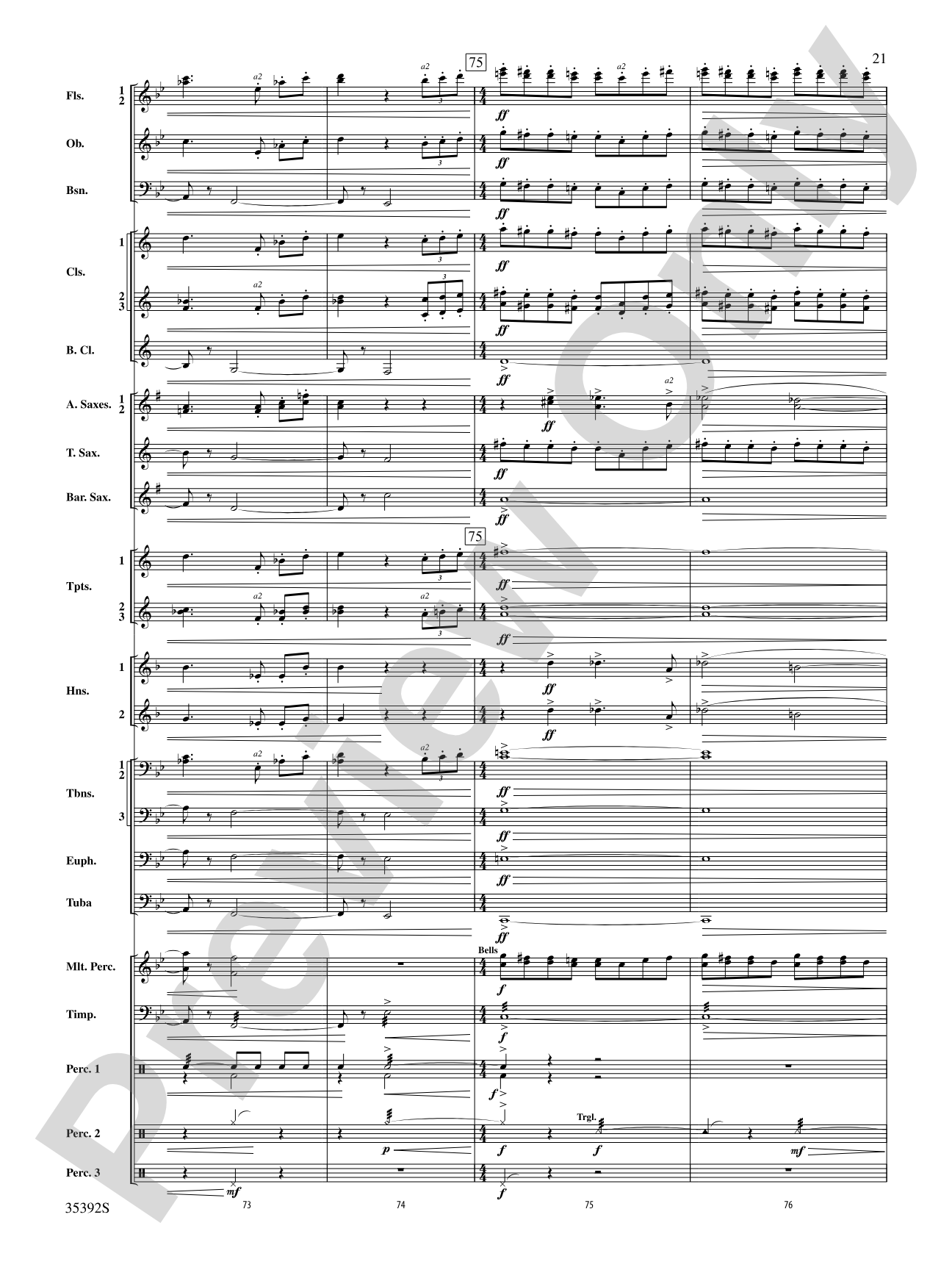 Moon Phases 81: Concert Band Conductor Score & Parts