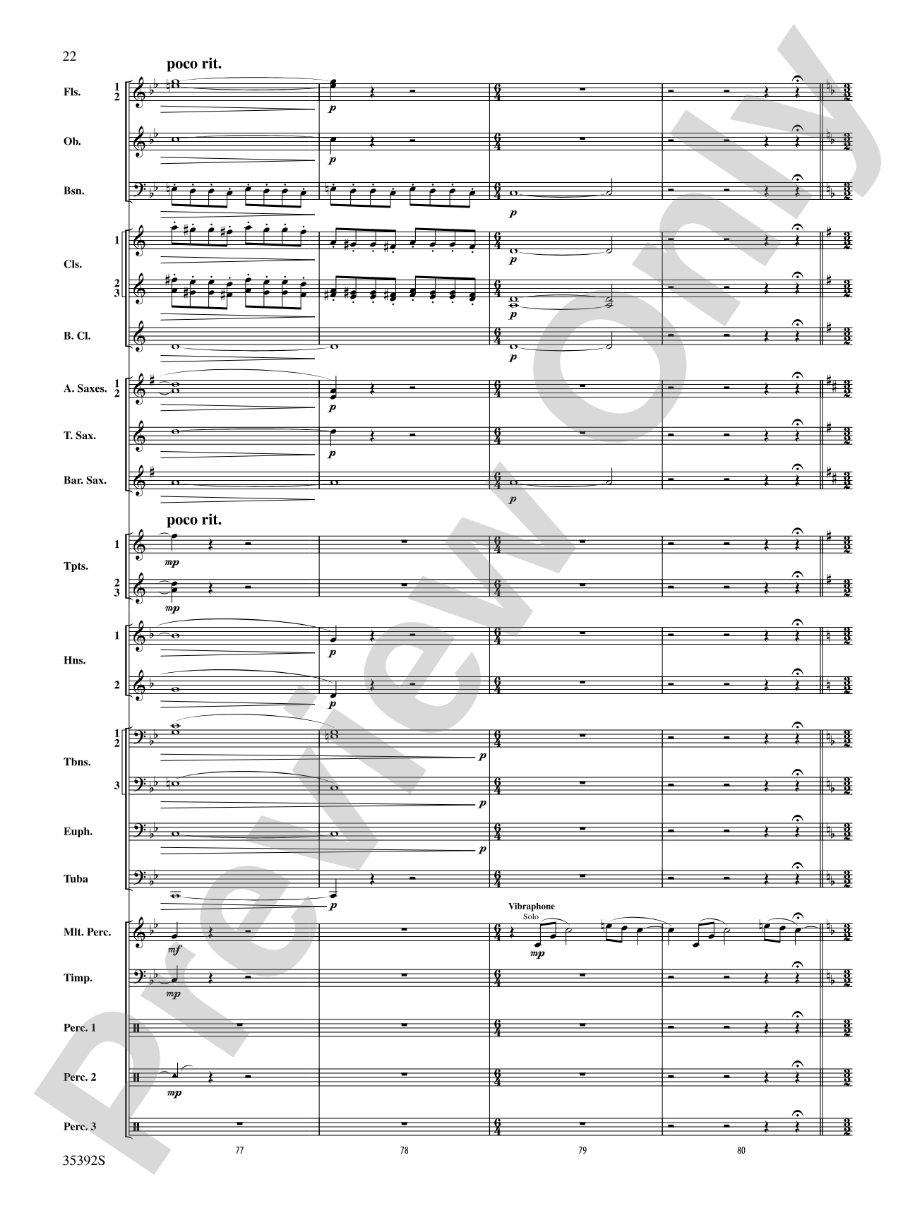Moon Phases 81: Concert Band Conductor Score & Parts
