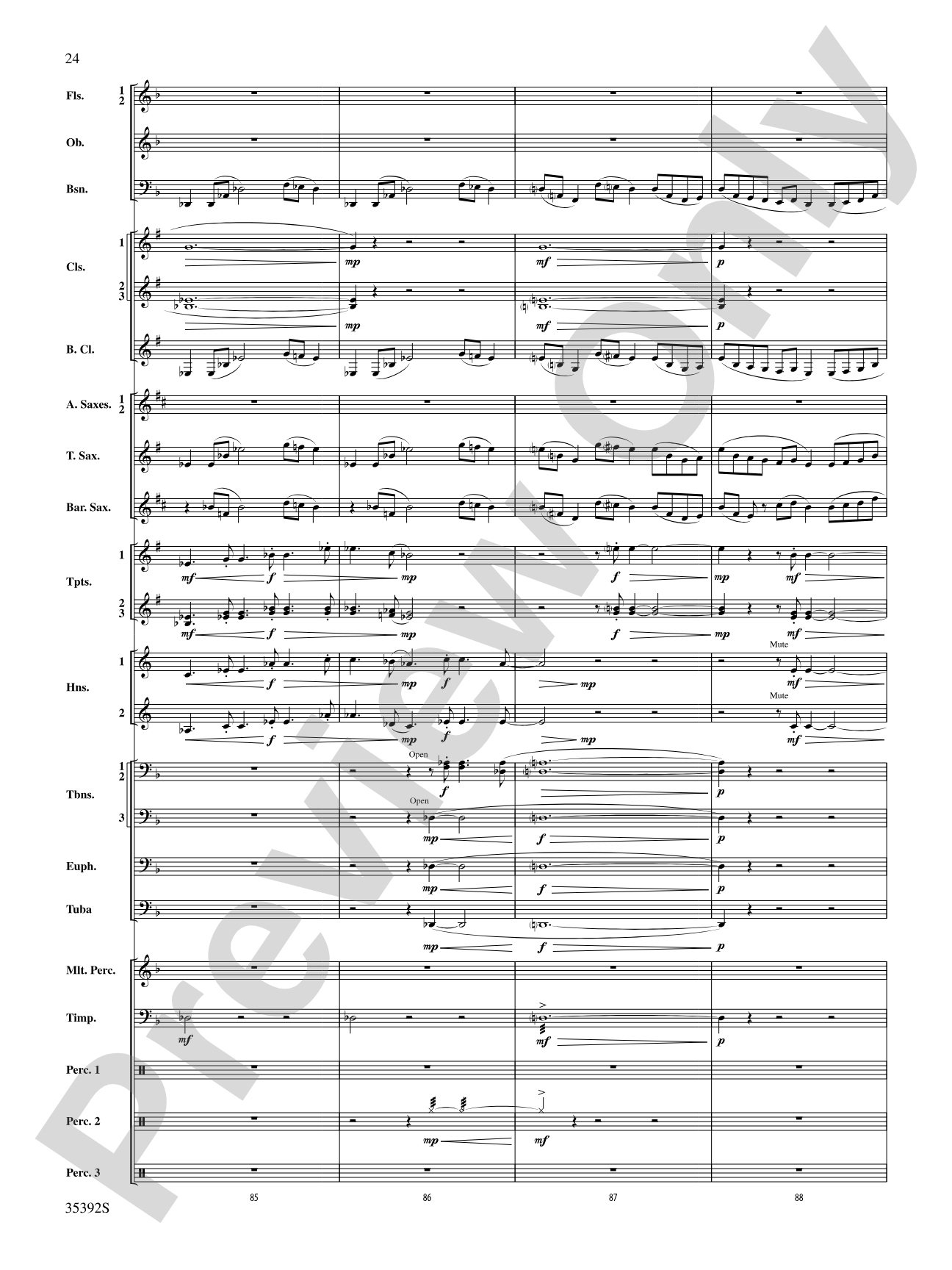 Moon Phases 81: Concert Band Conductor Score & Parts