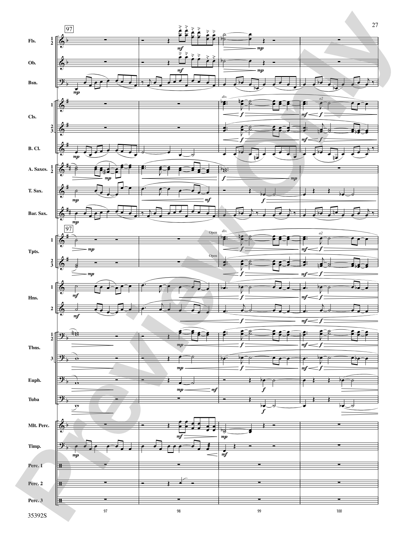 Moon Phases 81: Concert Band Conductor Score & Parts