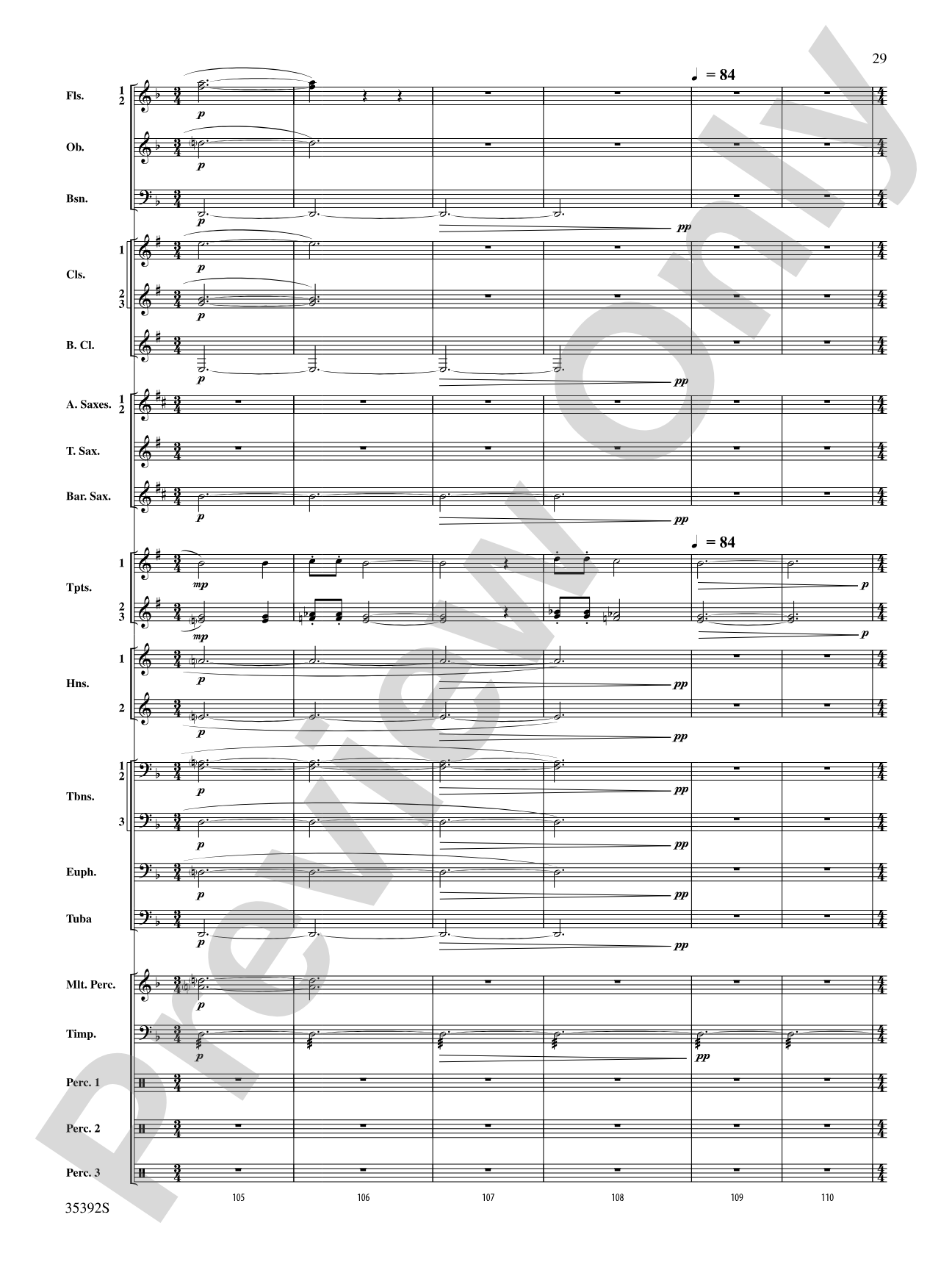 Moon Phases 81: Concert Band Conductor Score & Parts