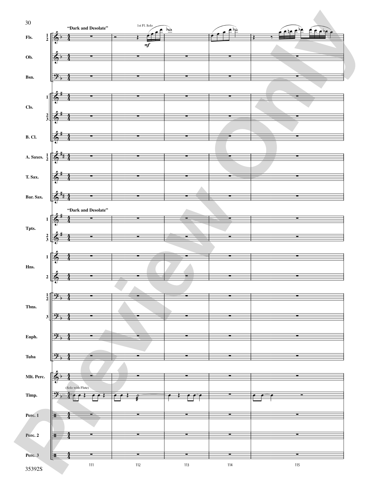 Moon Phases 81: Concert Band Conductor Score & Parts
