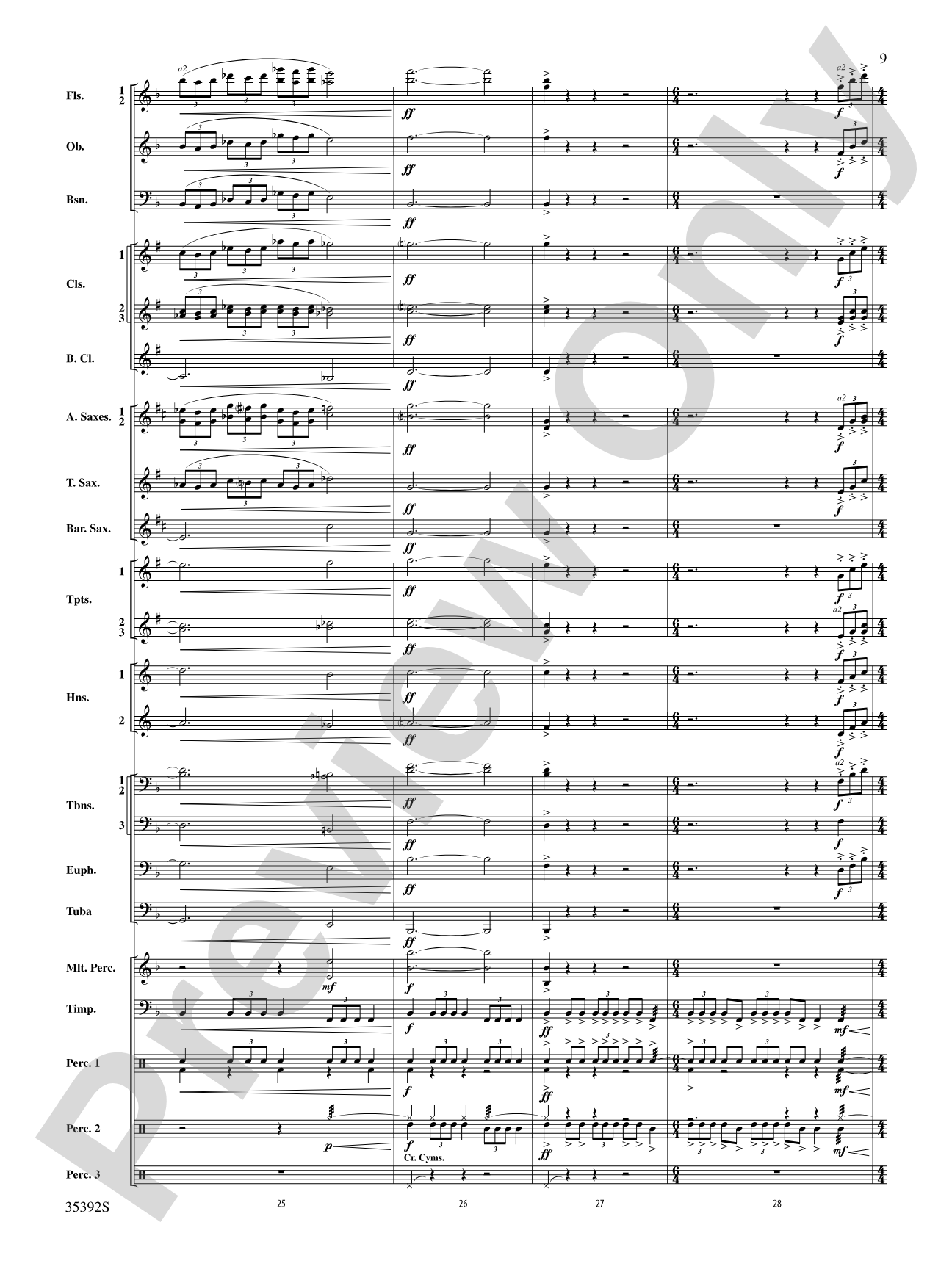 Moon Phases 81: Concert Band Conductor Score & Parts